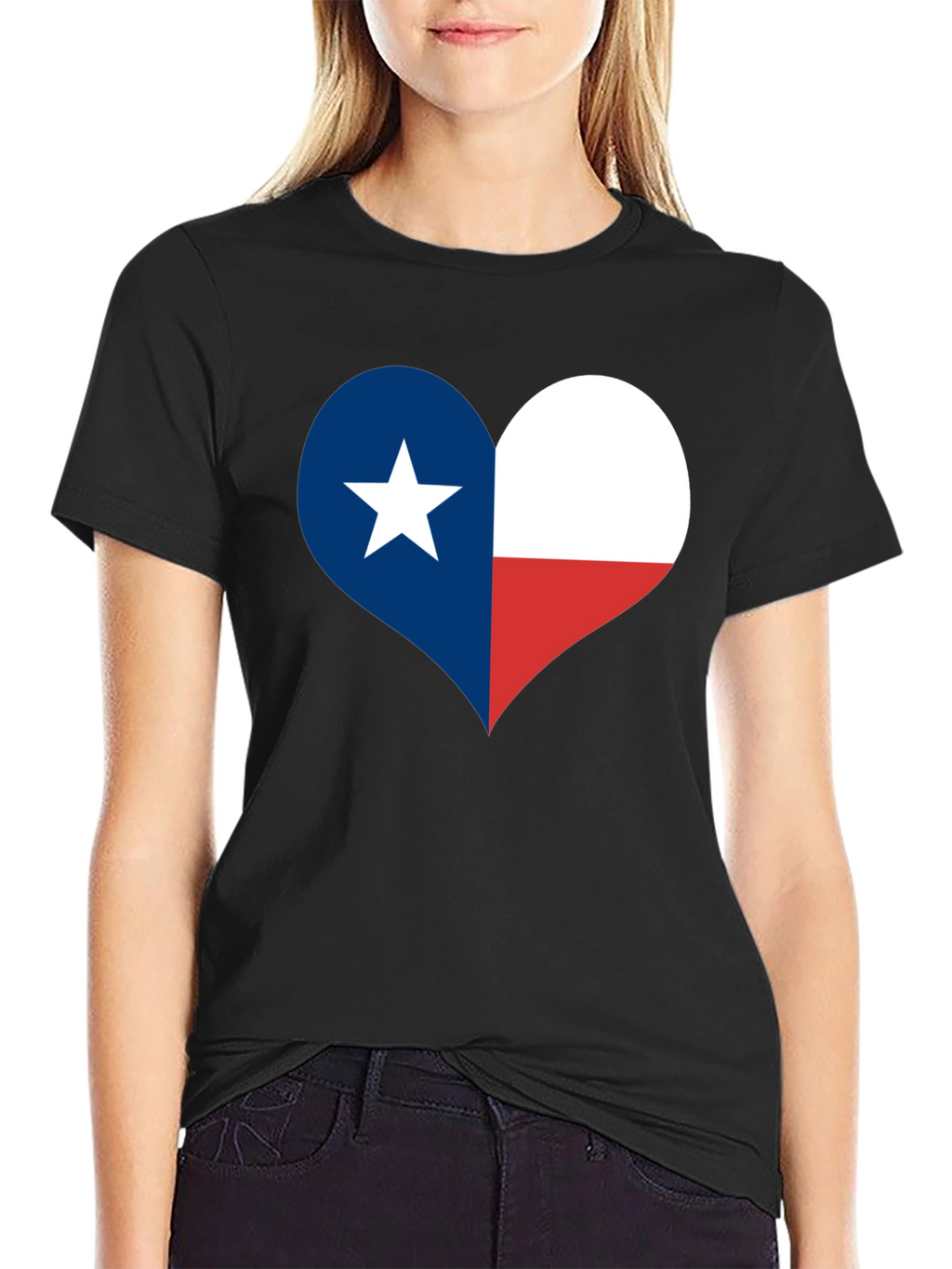 Texas Flag Heart T-Shirt - Lone Star State Pride