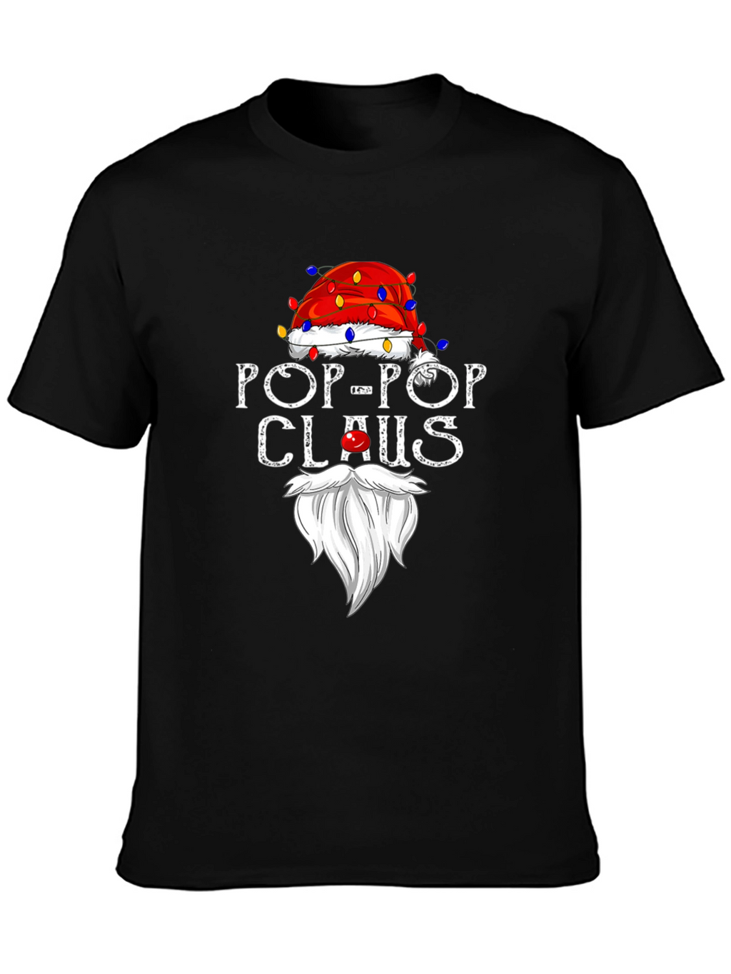 Pop-Pop Claus T-Shirt - Holiday Grandfather Tee