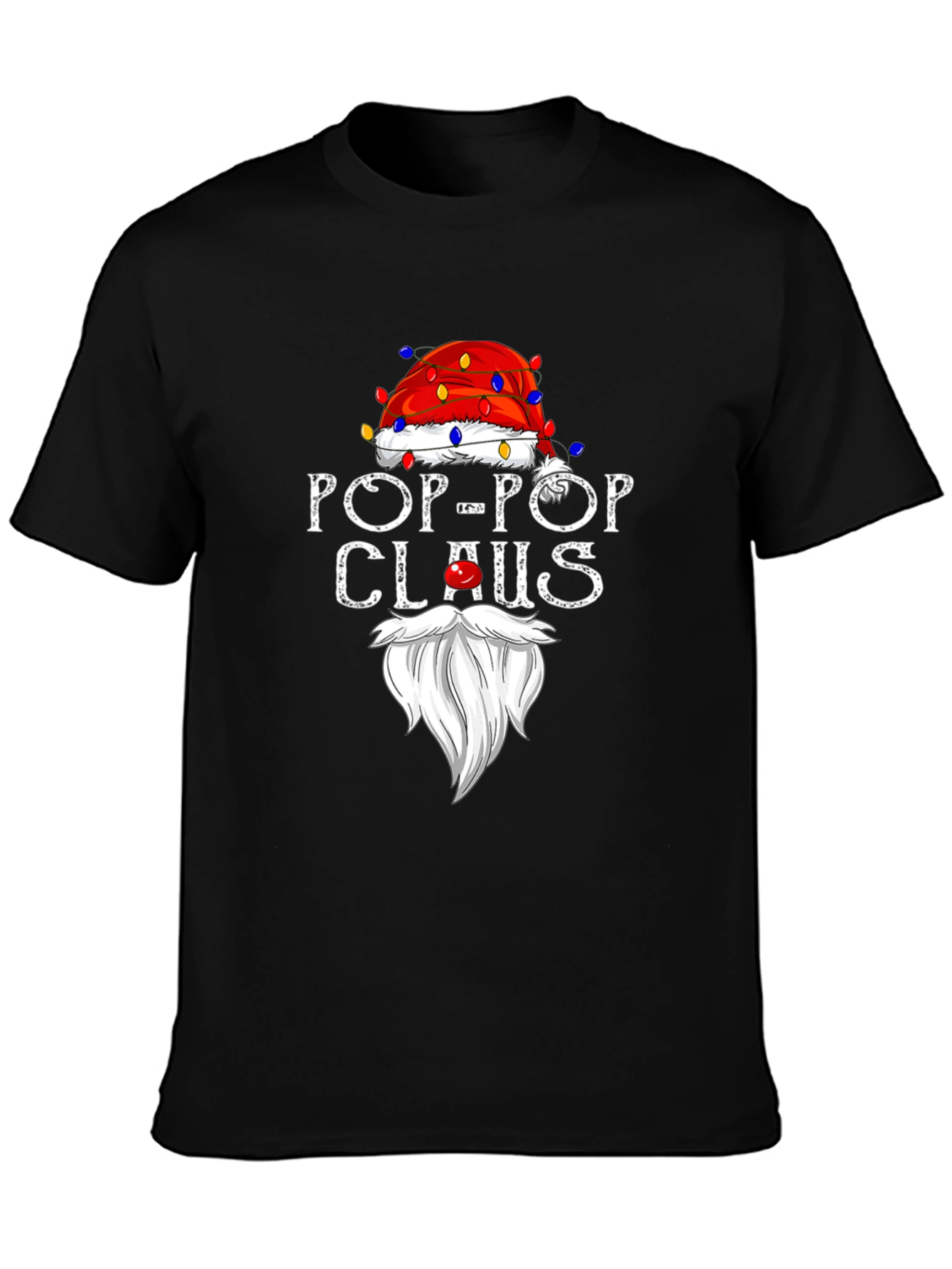 Pop-Pop Claus T-Shirt - Holiday Grandfather Tee