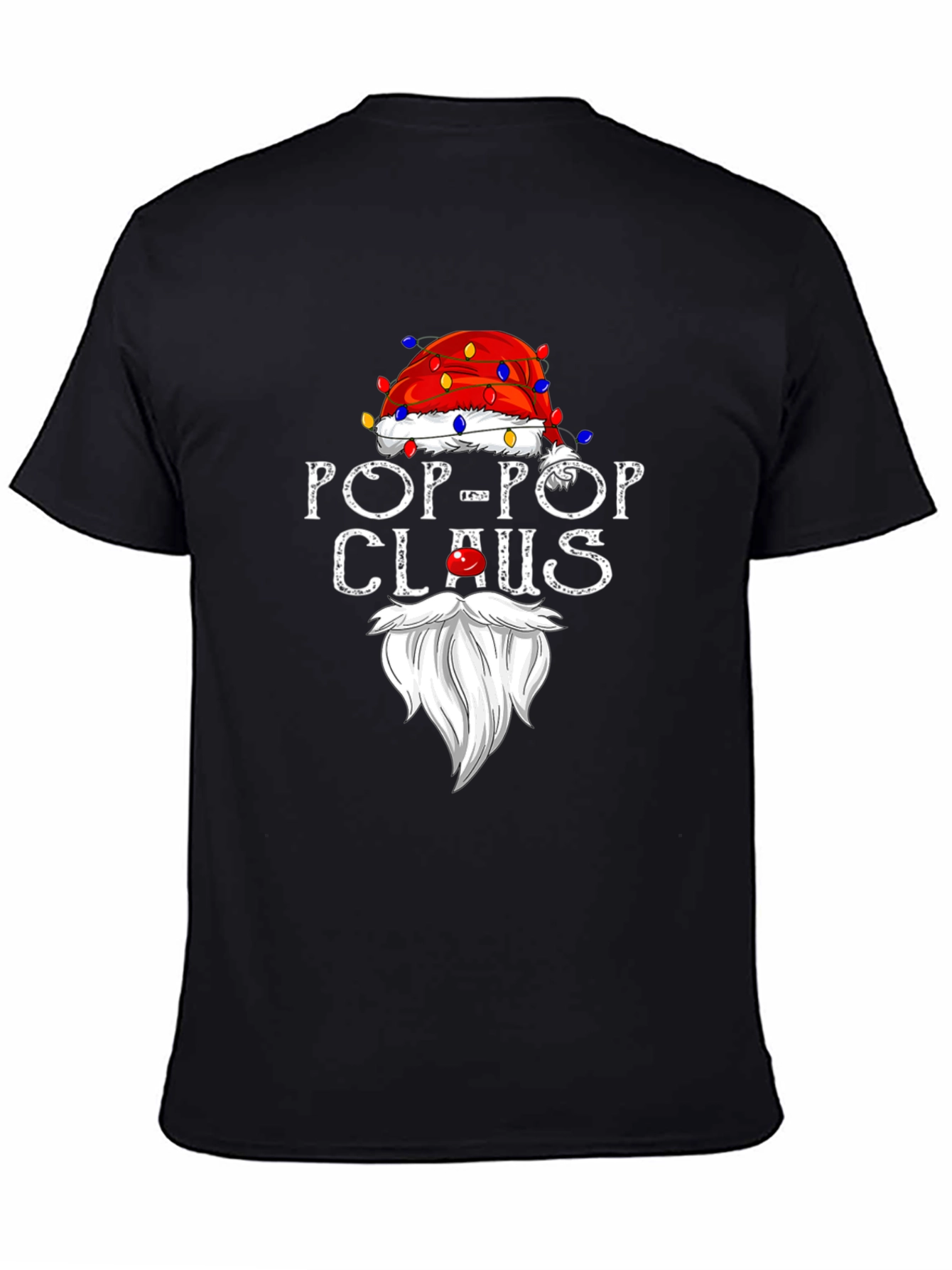 Pop-Pop Claus T-Shirt - Holiday Grandfather Tee