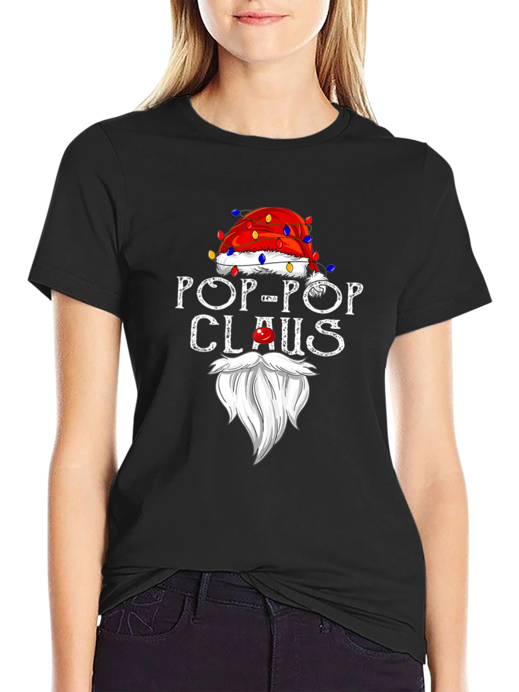 Pop-Pop Claus T-Shirt - Holiday Grandfather Tee