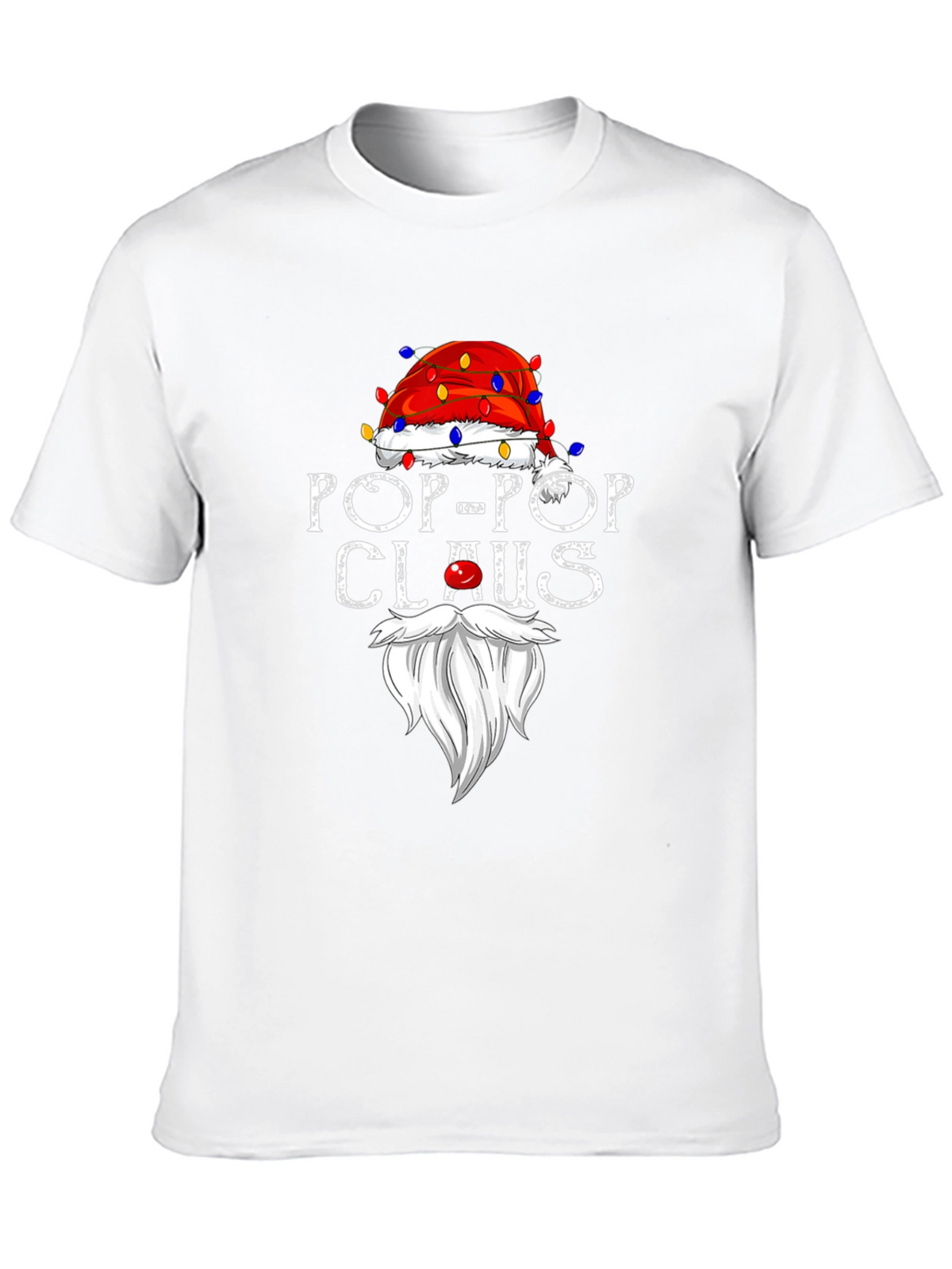 Pop-Pop Claus T-Shirt - Holiday Grandfather Tee