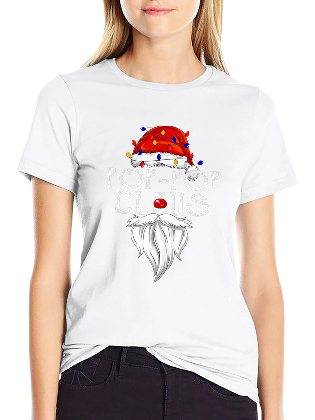 Pop-Pop Claus T-Shirt - Holiday Grandfather Tee