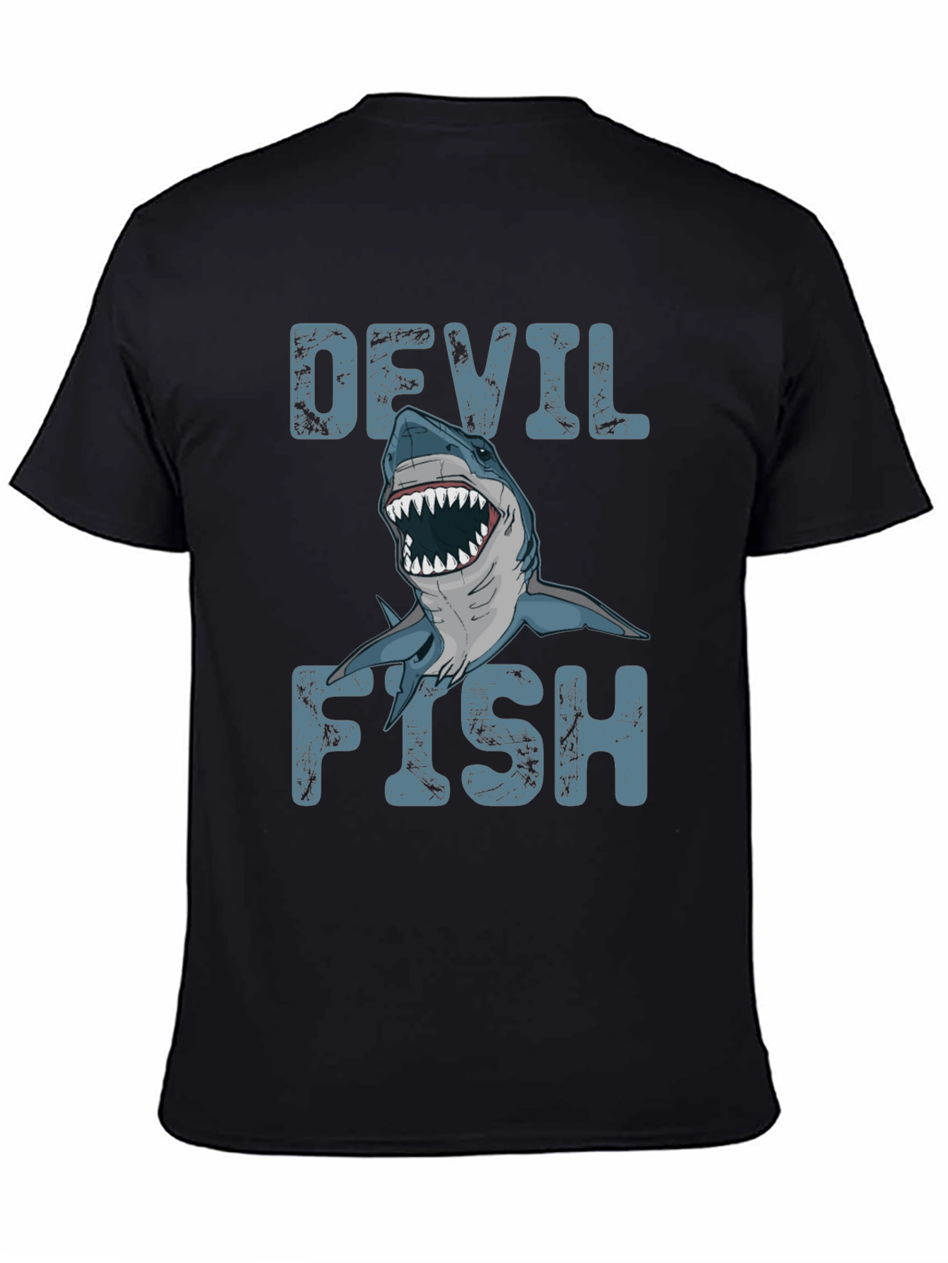 Devil Fish Graphic T-Shirt - Mens Black Tee
