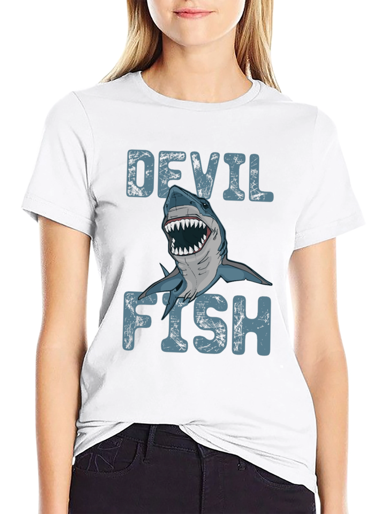 Devil Fish Graphic T-Shirt - Mens Black Tee