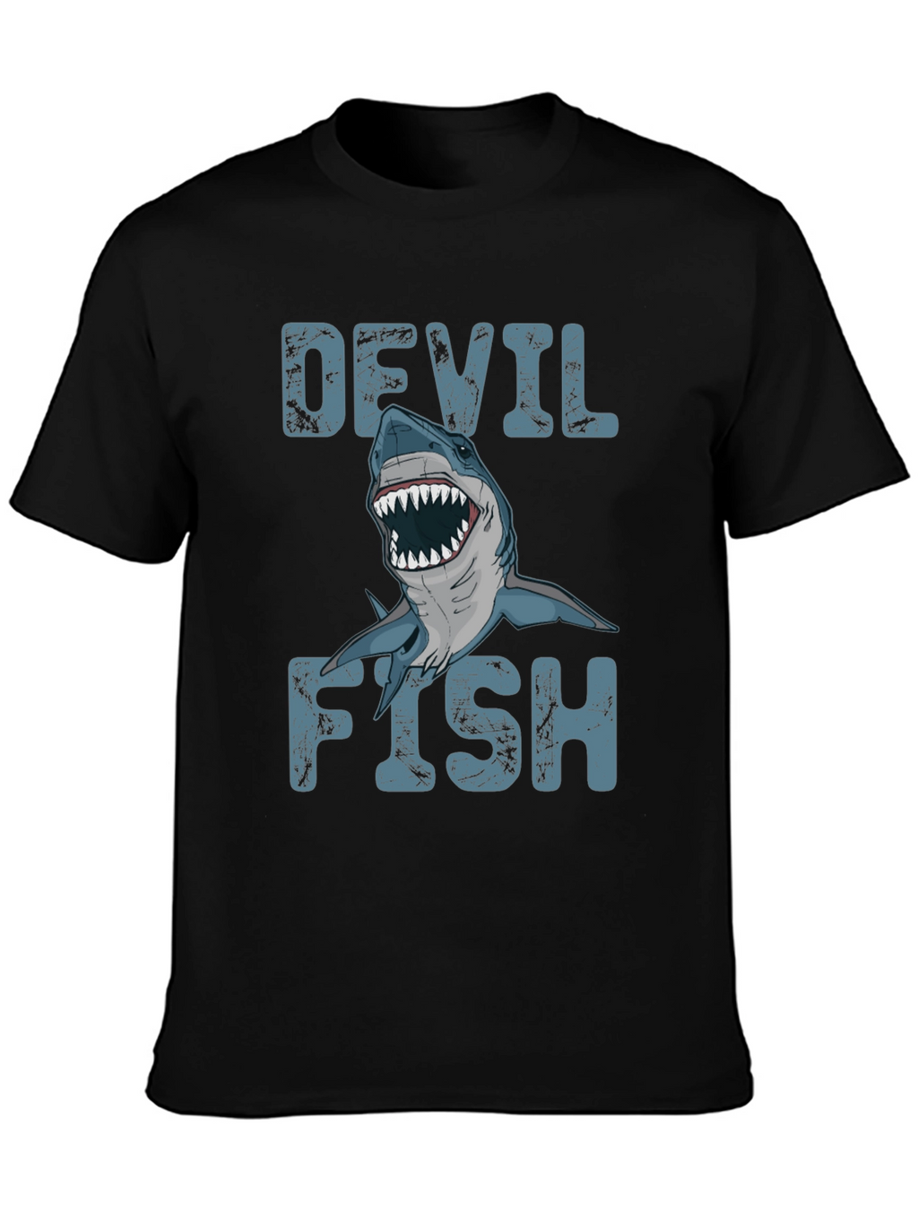 Devil Fish Graphic T-Shirt - Mens Black Tee