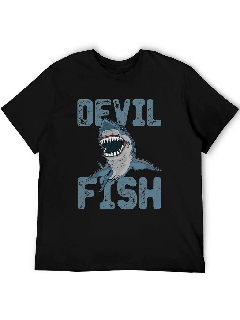 Devil Fish Graphic T-Shirt - Mens Black Tee
