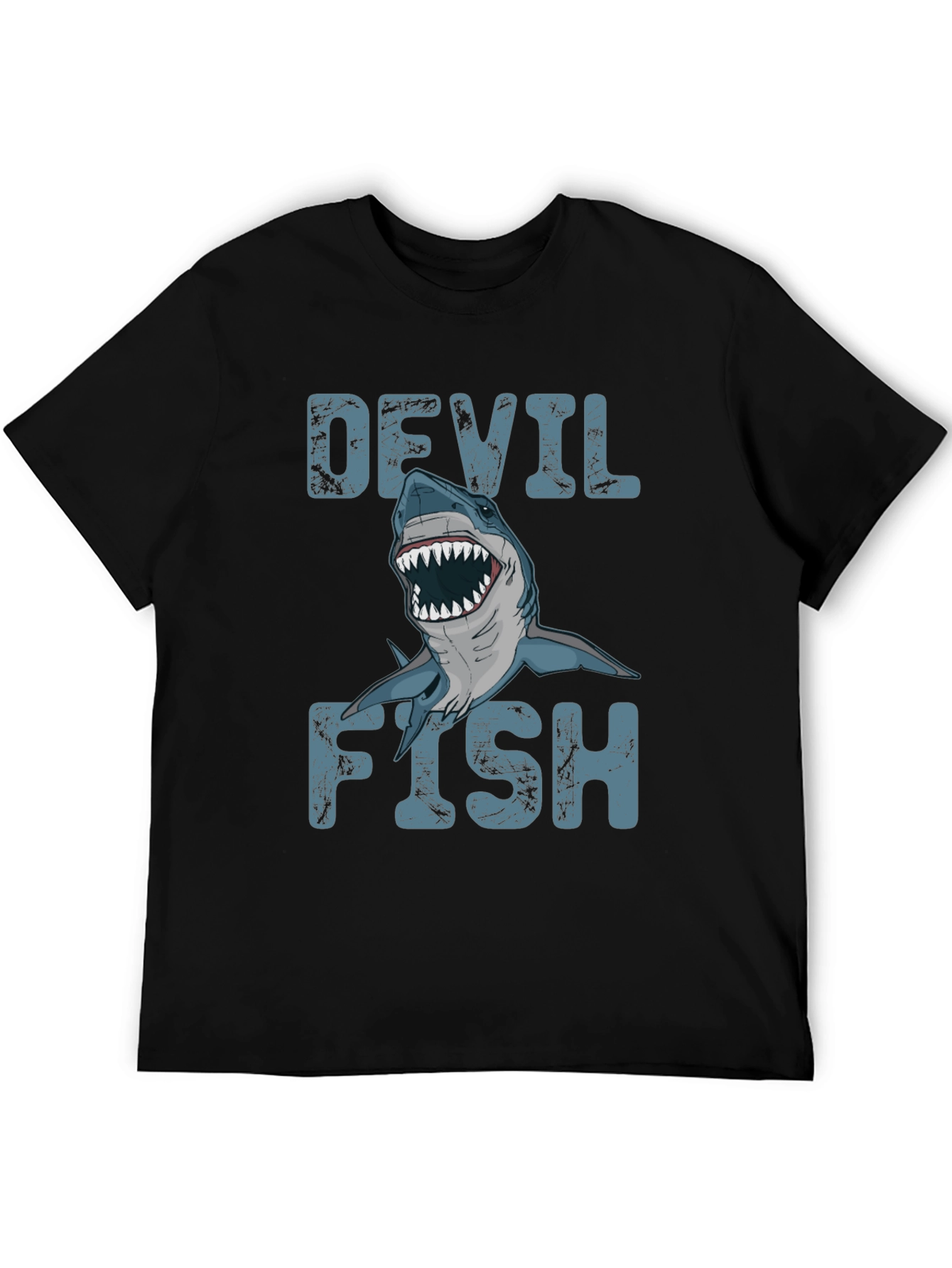 Devil Fish Graphic T-Shirt - Mens Black Tee