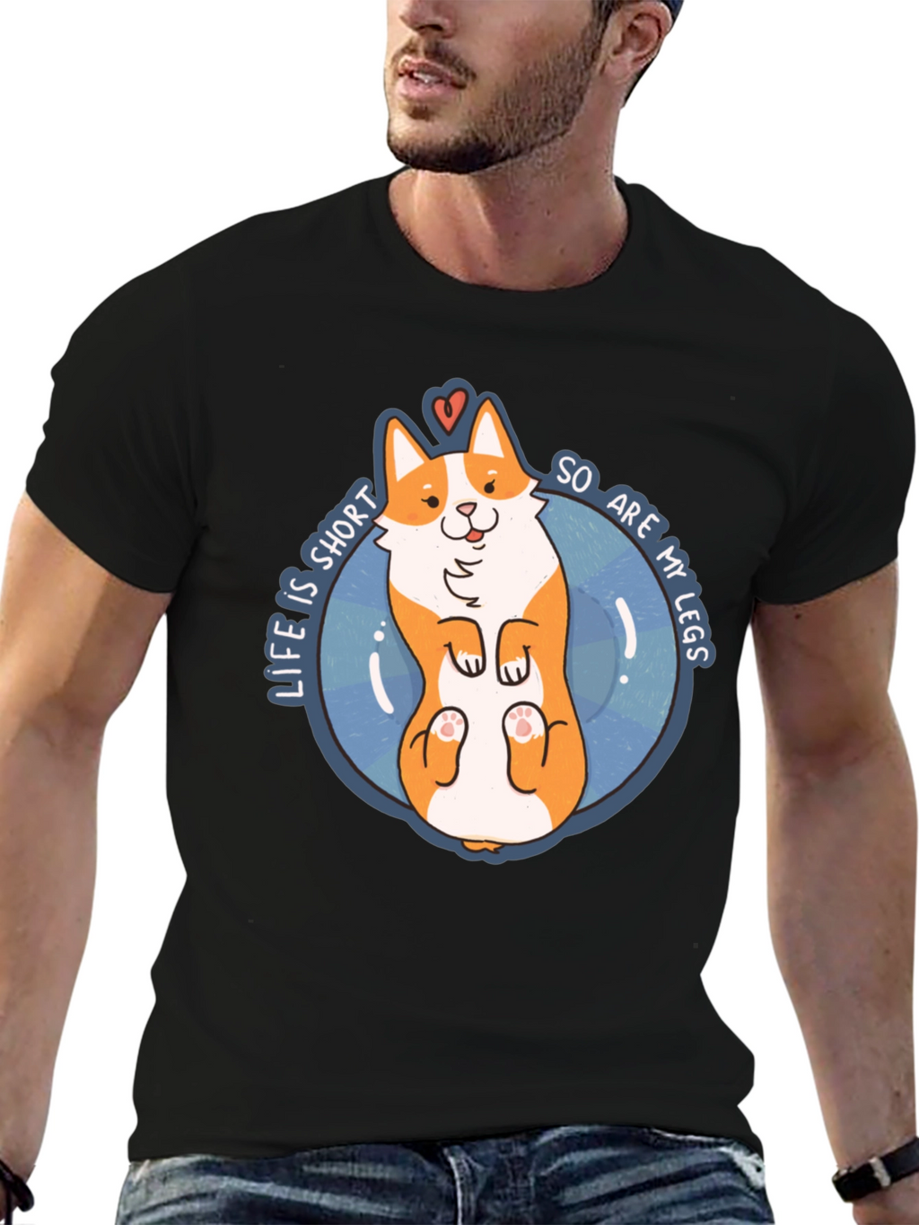 Corgi Short Legs Graphic T-Shirt