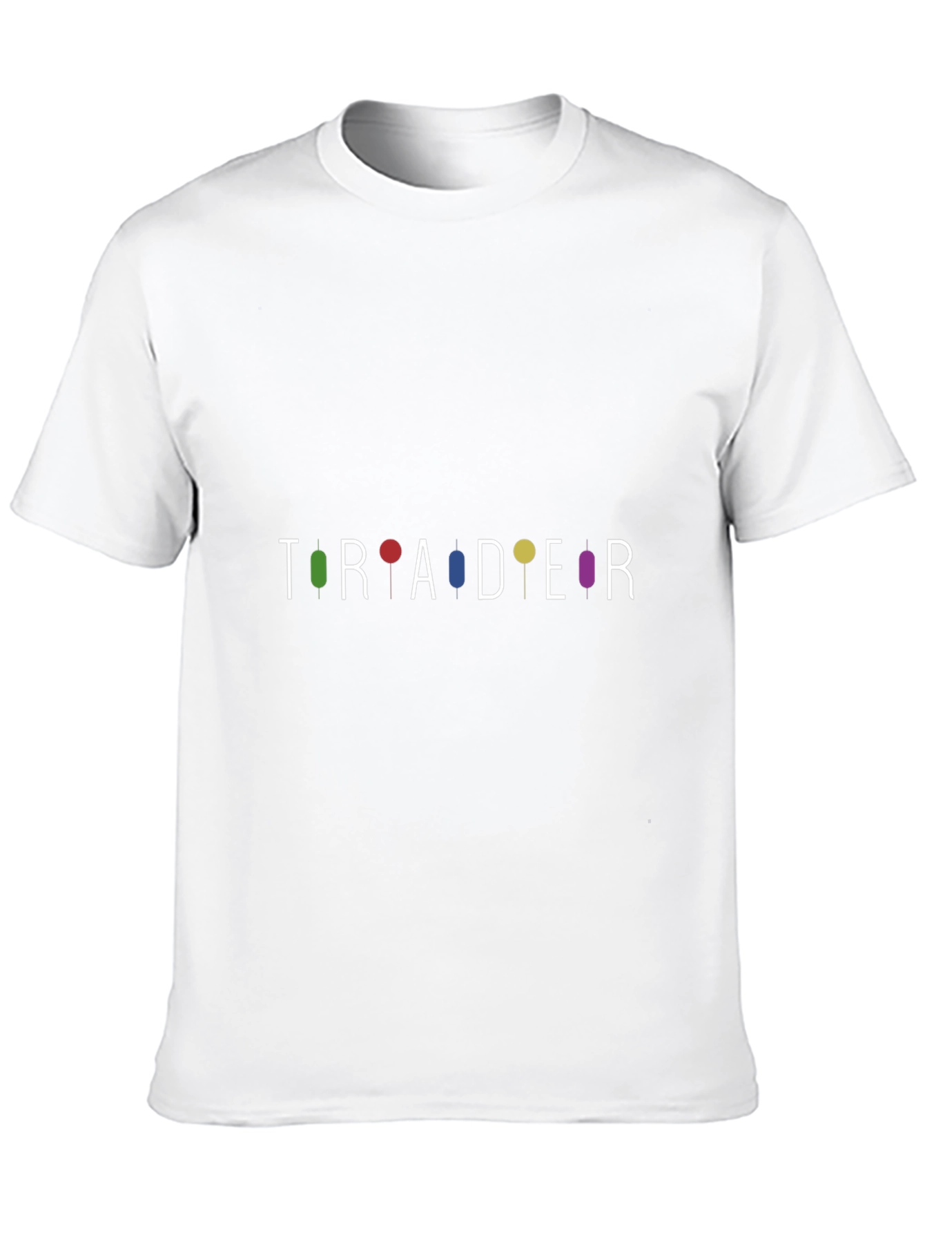 Trader Candlestick Chart T-Shirt - Black Cotton Blend