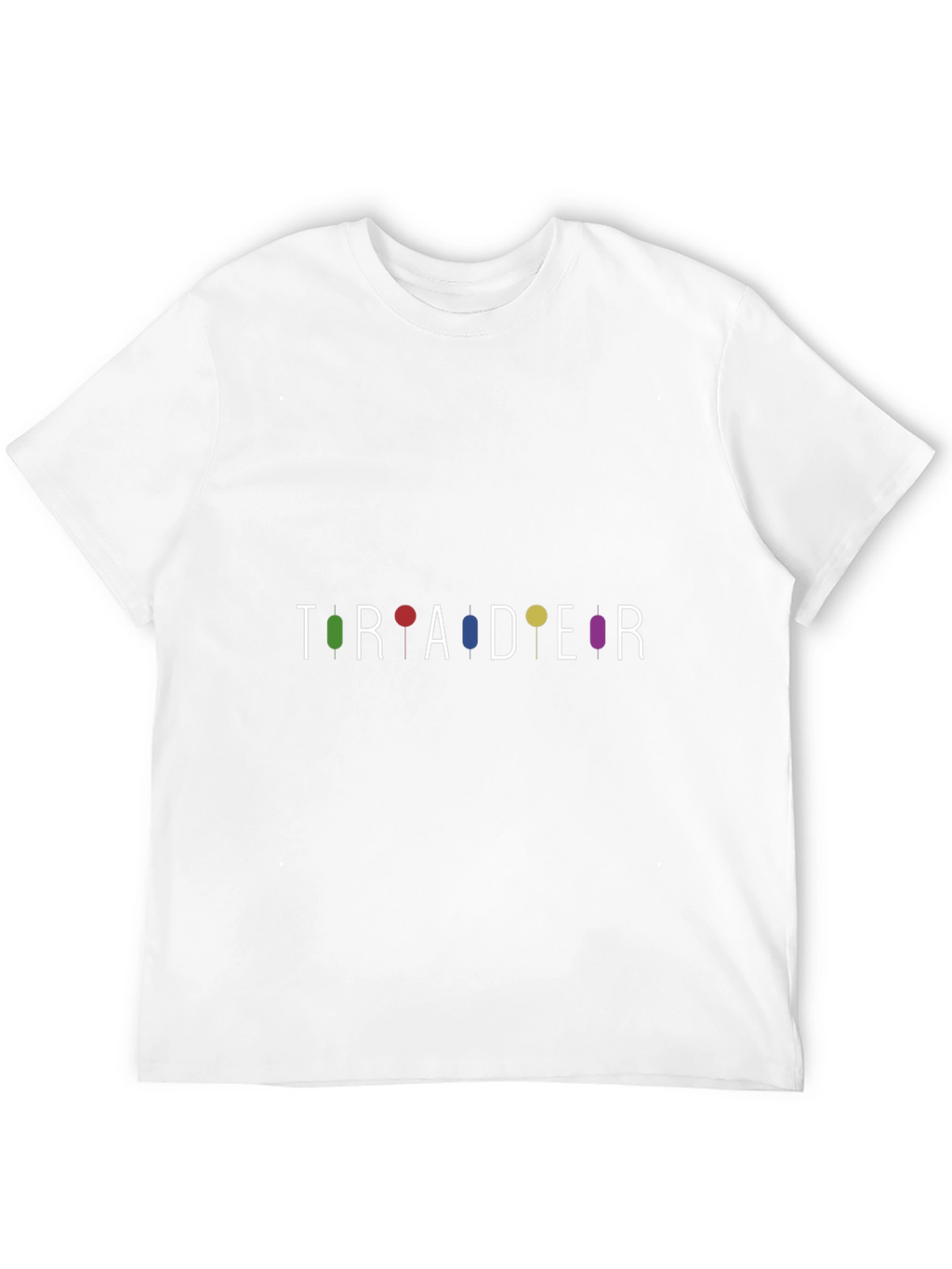 Trader Candlestick Chart T-Shirt - Black Cotton Blend