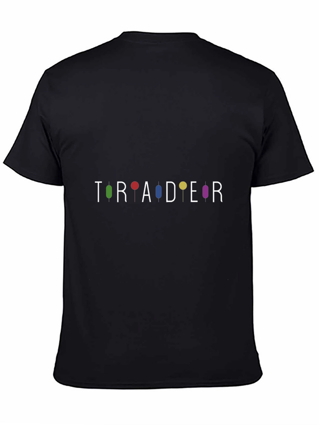 Trader Candlestick Chart T-Shirt - Black Cotton Blend