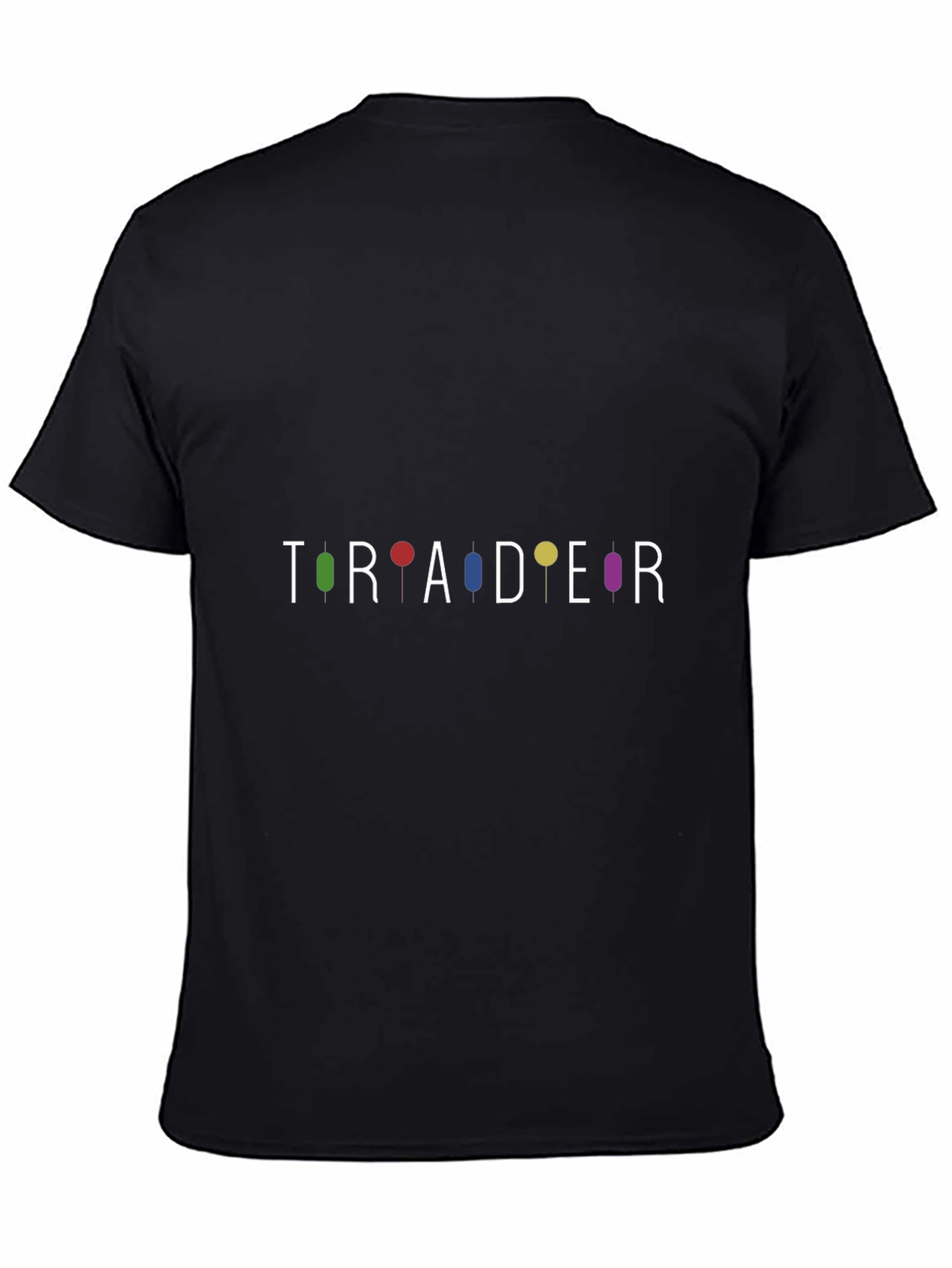 Trader Candlestick Chart T-Shirt - Black Cotton Blend