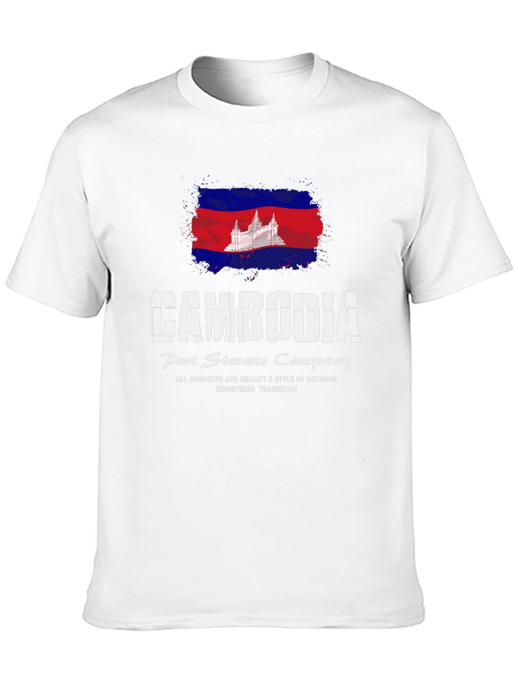 Cambodia Flag Graphic Tee - Port Stevens Company