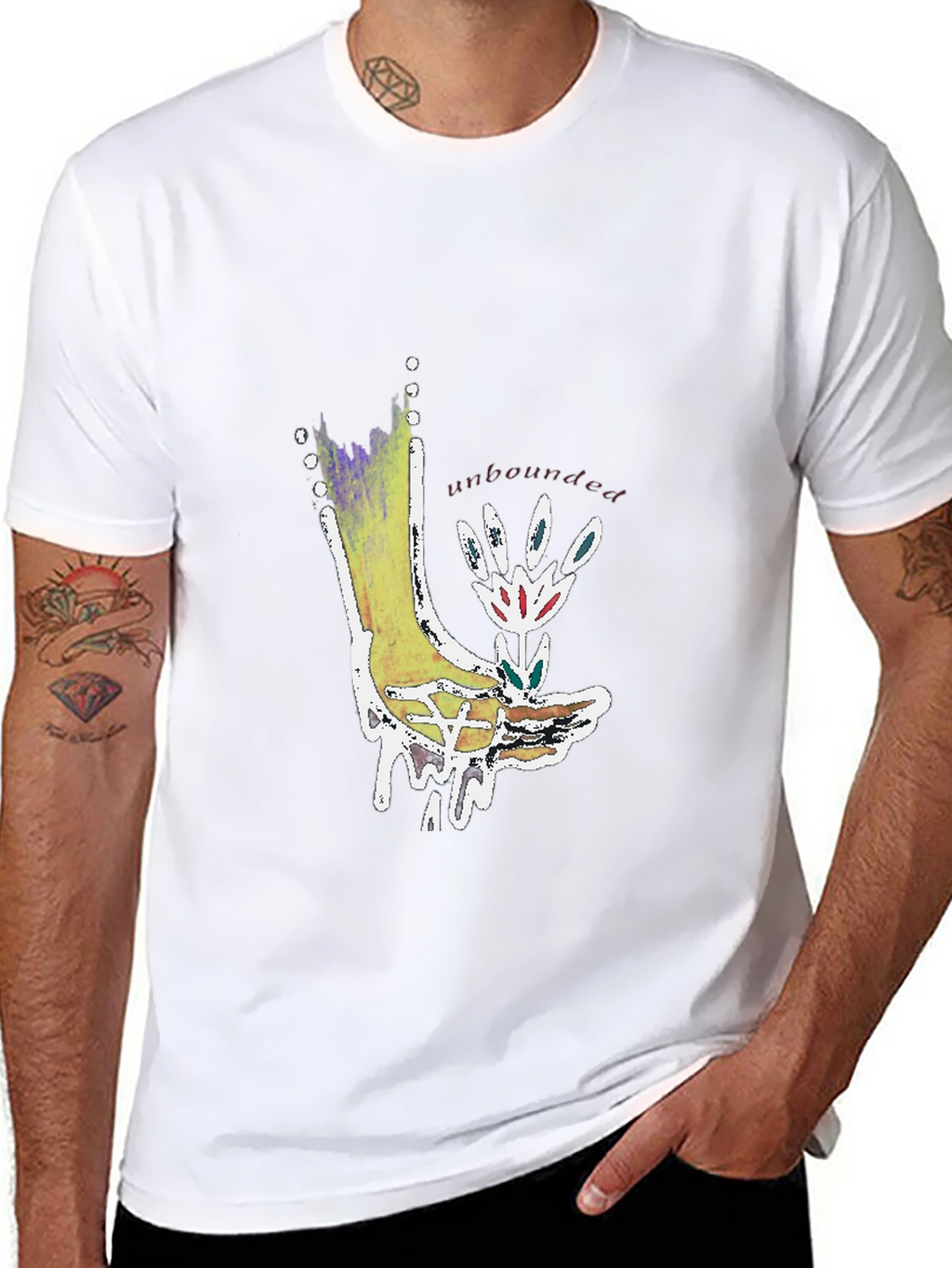 Unbounded Graphic Tee - Unique Artistic Design