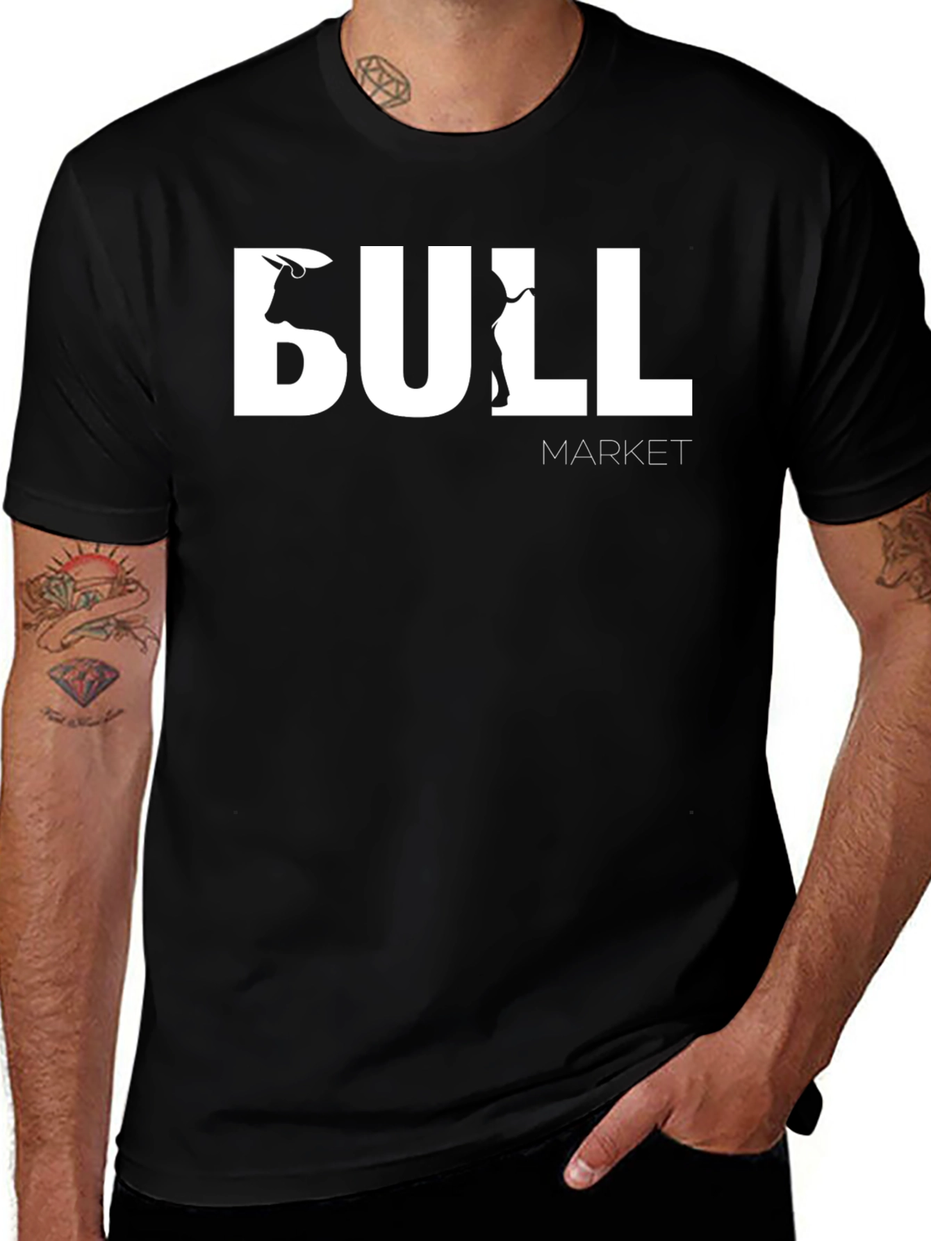 Bull Market Graphic Tee - Black