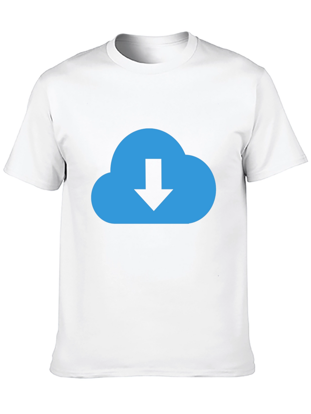 Cloud Download Graphic Tee - Stylish Black T-Shirt