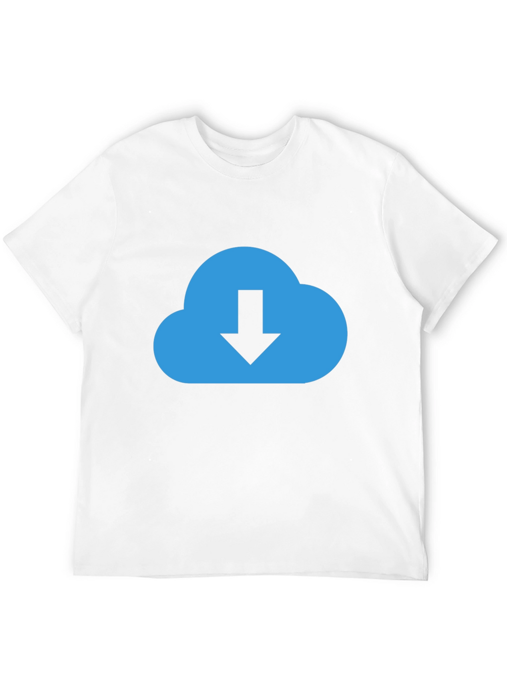 Cloud Download Graphic Tee - Stylish Black T-Shirt