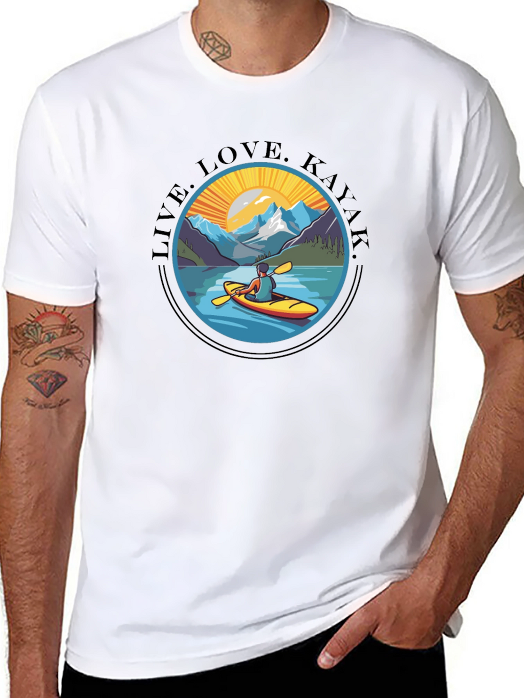 Live Love Kayak T-Shirt - Adventure Ready Tee