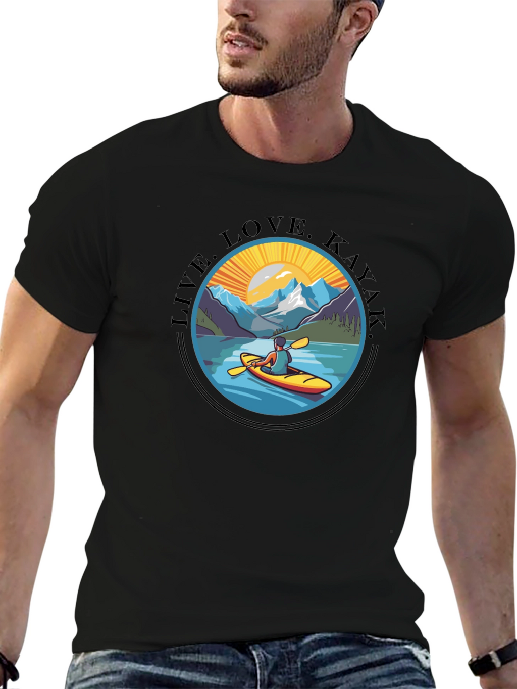 Live Love Kayak T-Shirt - Adventure Ready Tee