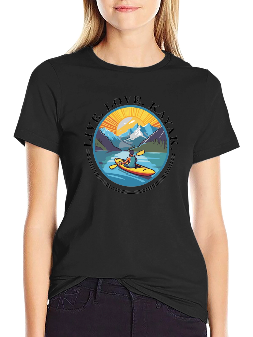 Live Love Kayak T-Shirt - Adventure Ready Tee
