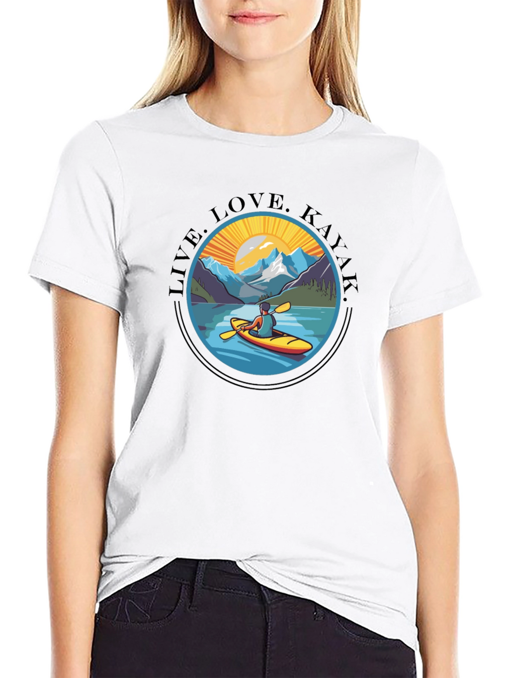 Live Love Kayak T-Shirt - Adventure Ready Tee