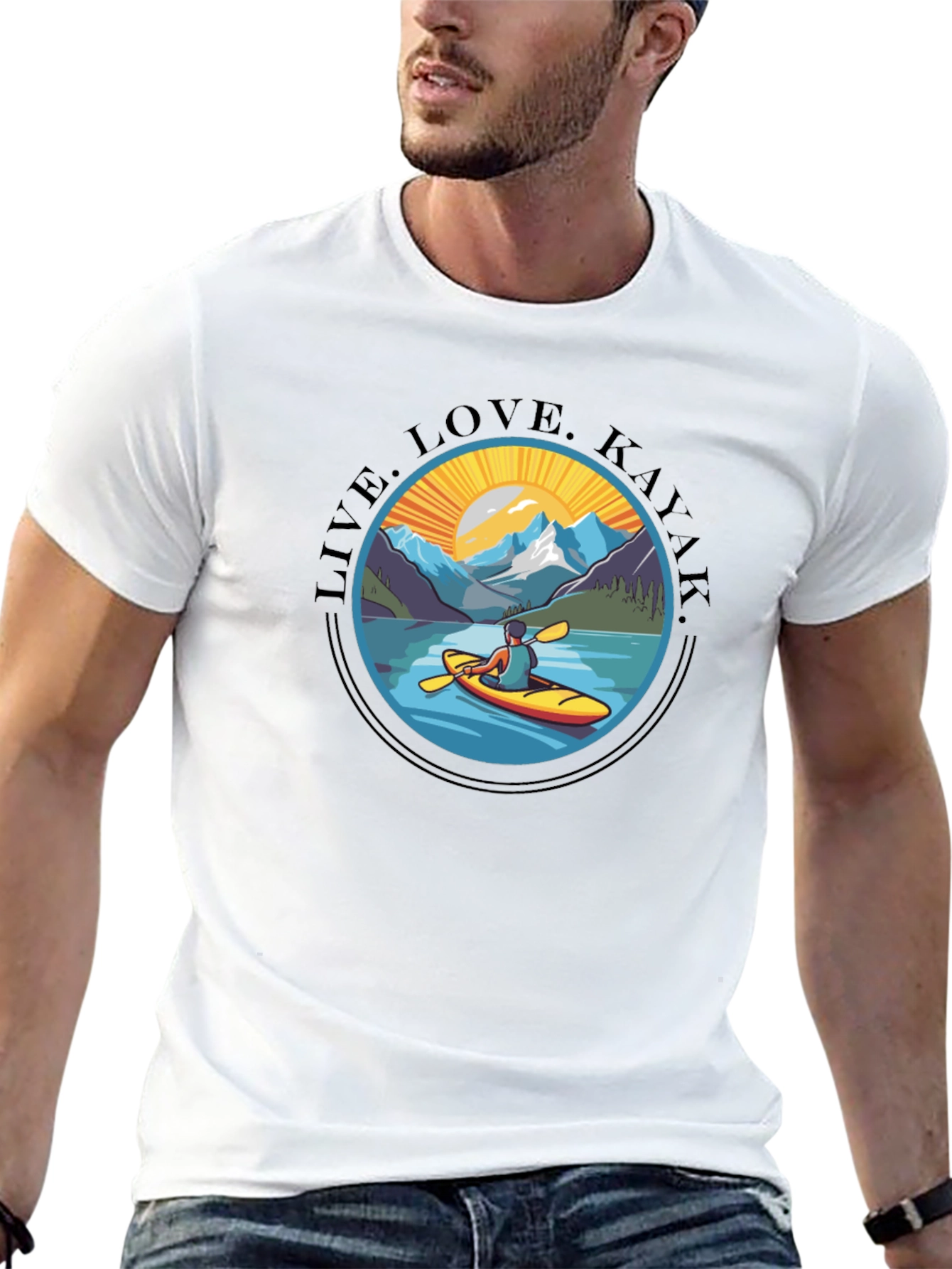 Live Love Kayak T-Shirt - Adventure Ready Tee