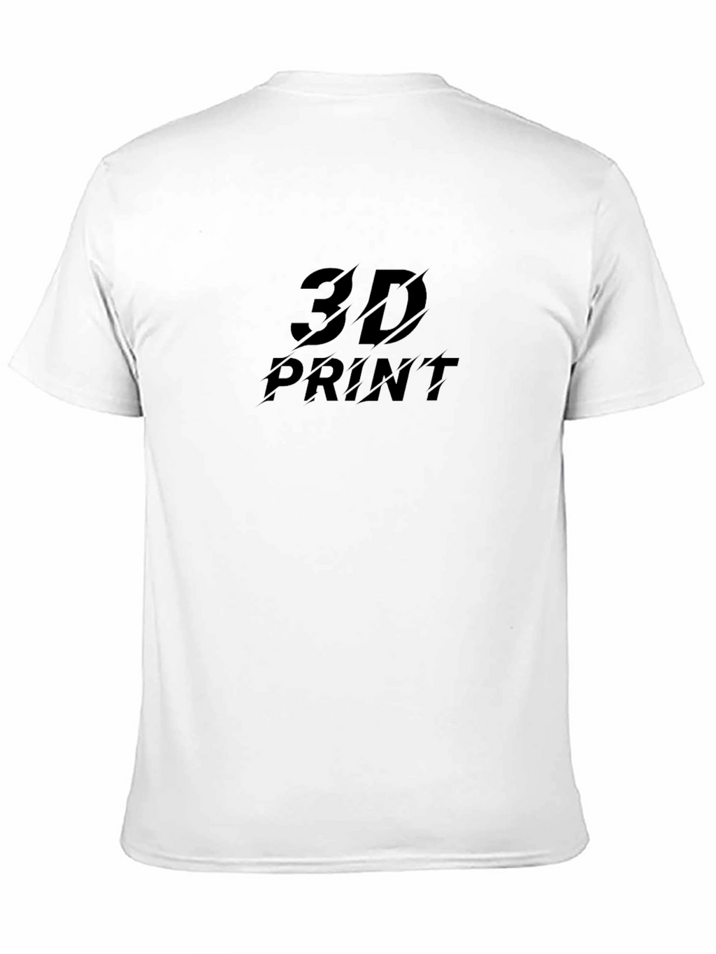 Mens 3D Print Black T-Shirt - Stylish Casual Tee