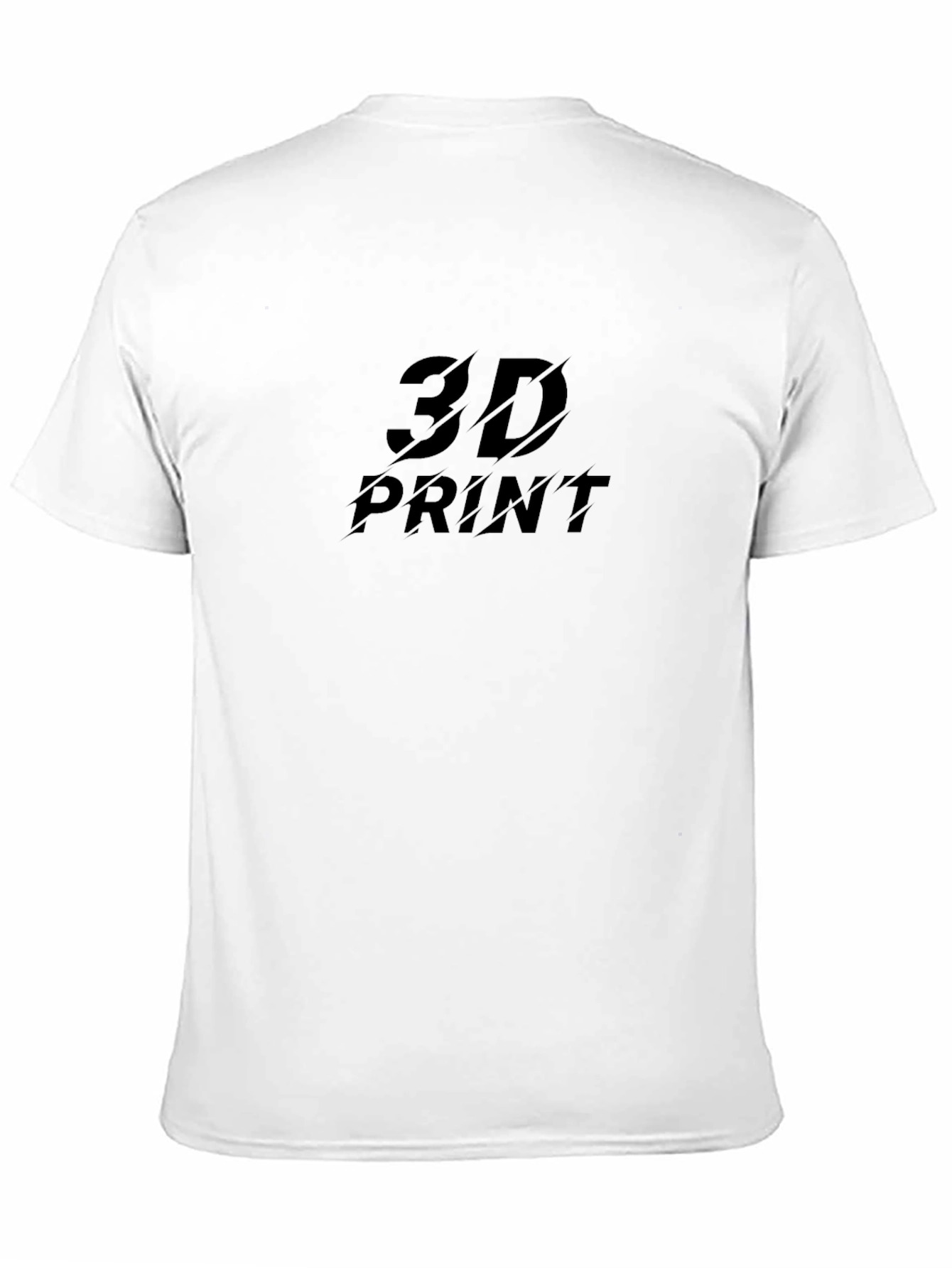 Mens 3D Print Black T-Shirt - Stylish Casual Tee