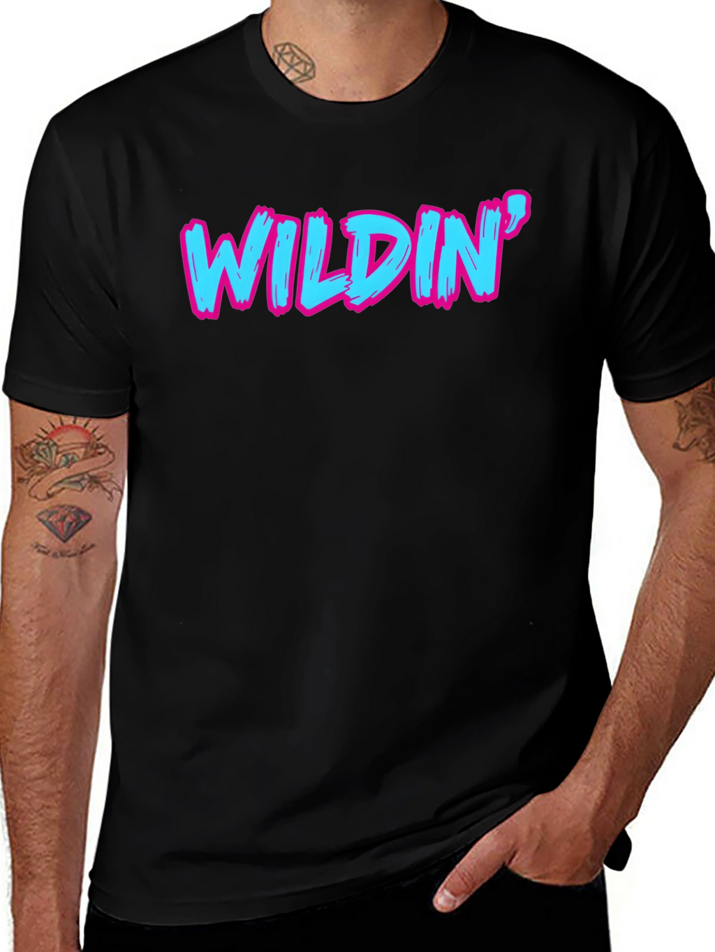 Wildin Graphic Tee - Bold Statement T-Shirt