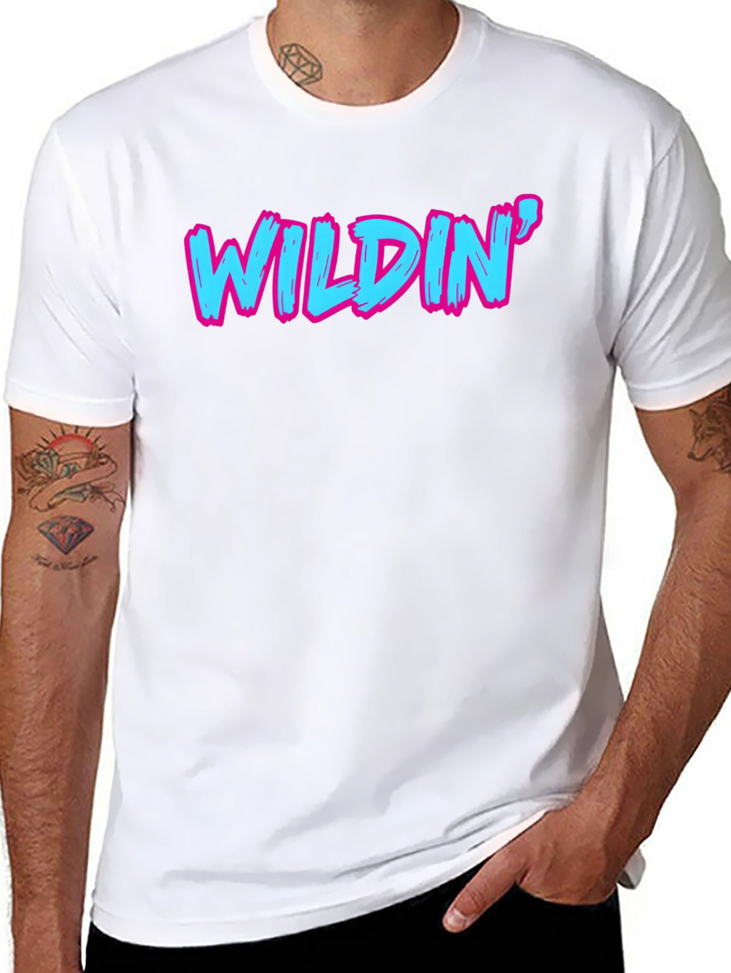 Wildin Graphic Tee - Bold Statement T-Shirt
