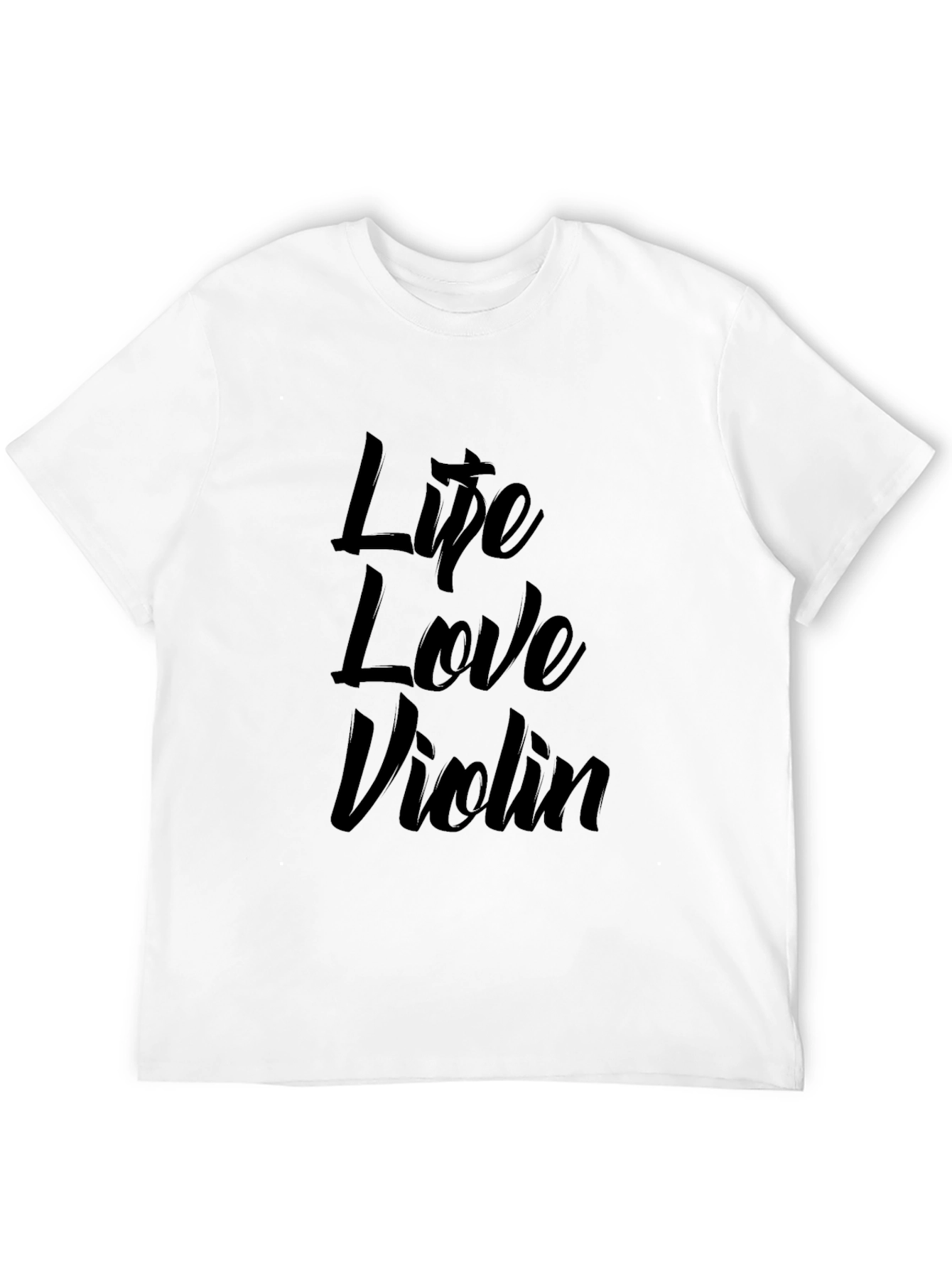Life Love Violin Black Graphic Tee