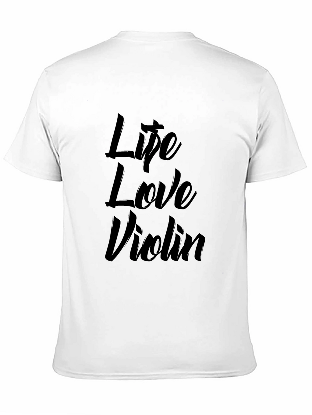 Life Love Violin Black Graphic Tee