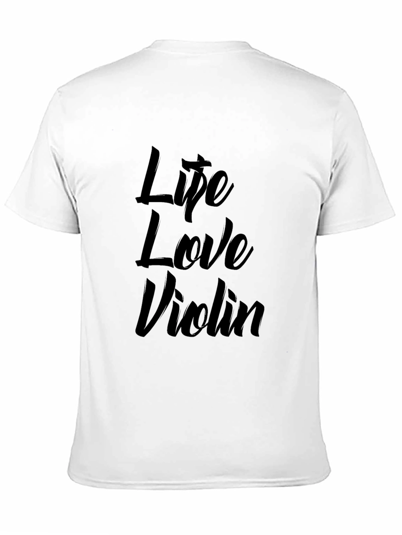 Life Love Violin Black Graphic Tee