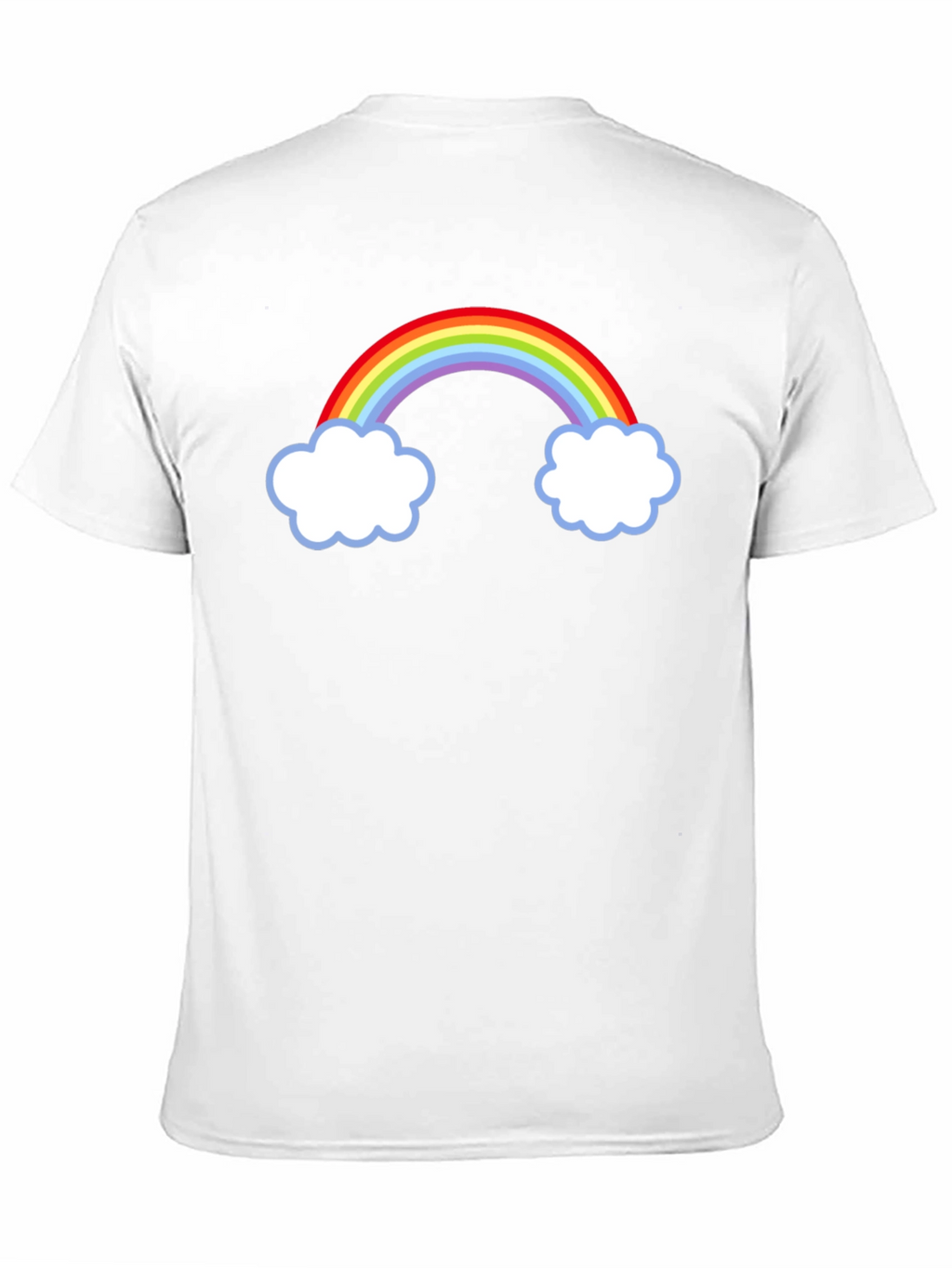 Rainbow Cloud Graphic Tee - Stylish Casual Wear