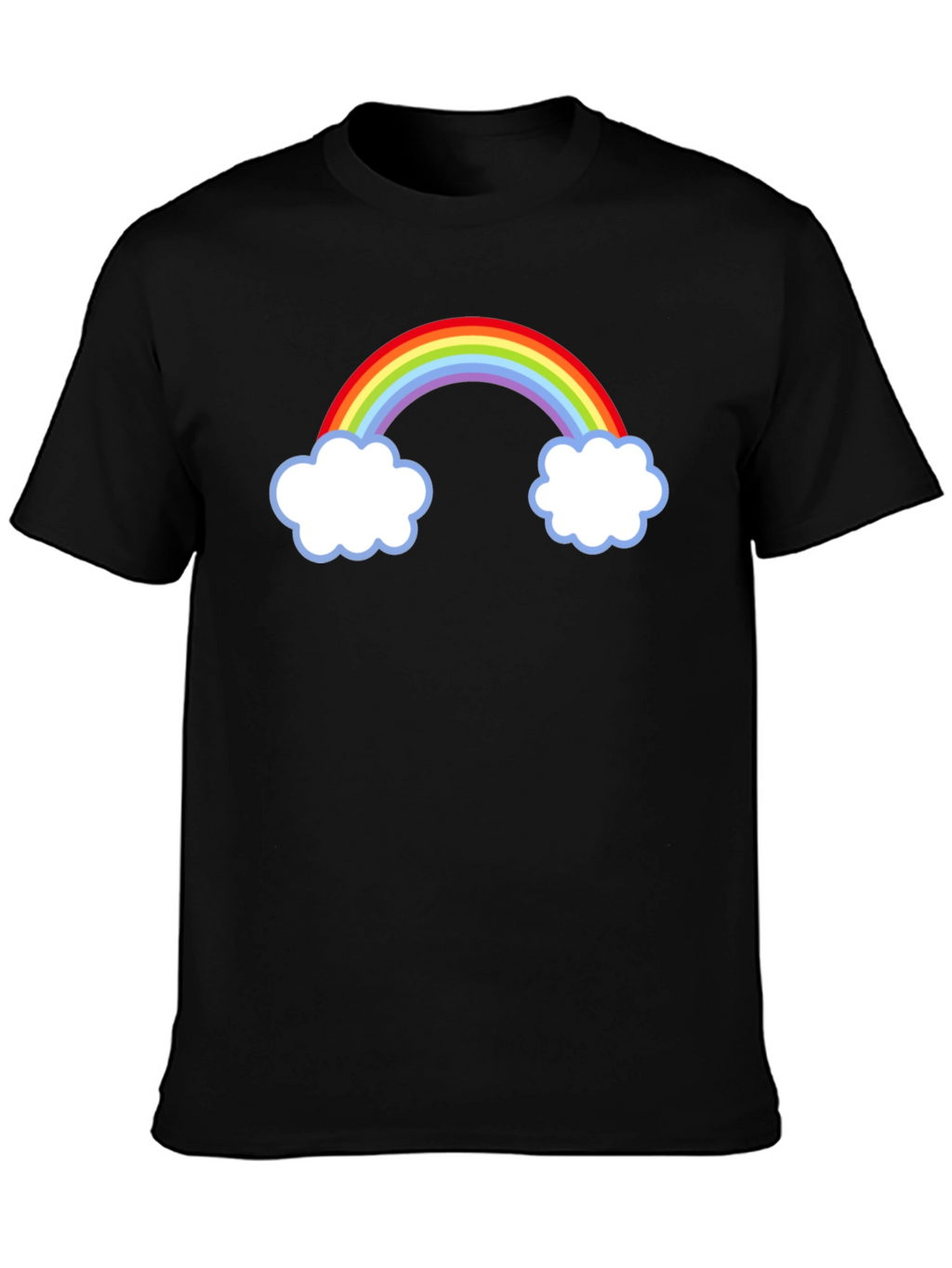 Rainbow Cloud Graphic Tee - Stylish Casual Wear