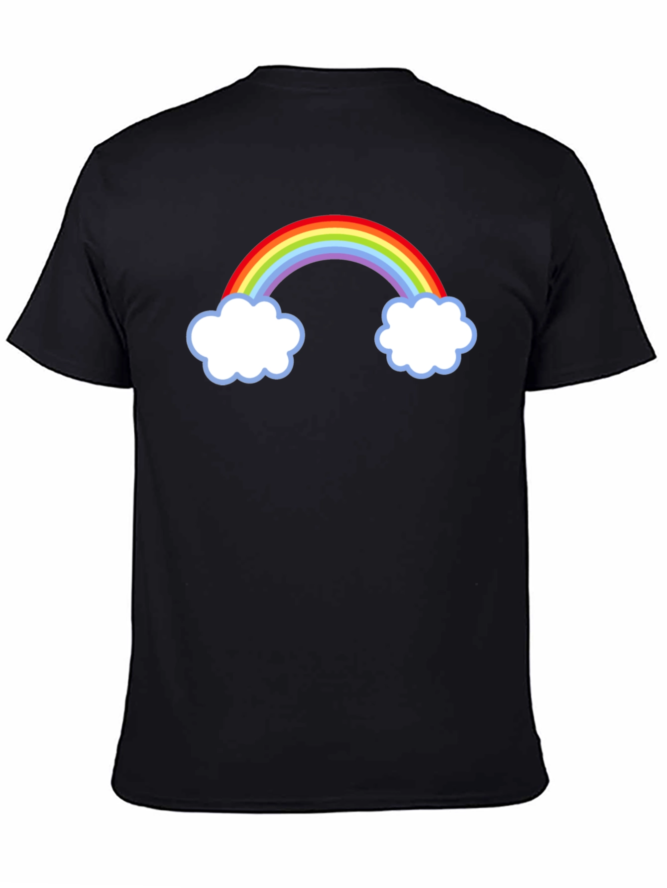 Rainbow Cloud Graphic Tee - Stylish Casual Wear
