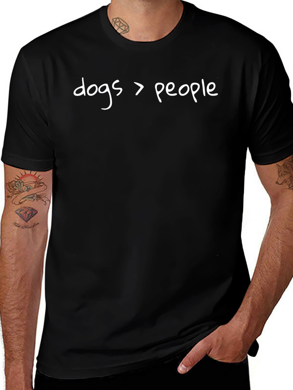 Dogs > People Graphic T-Shirt
