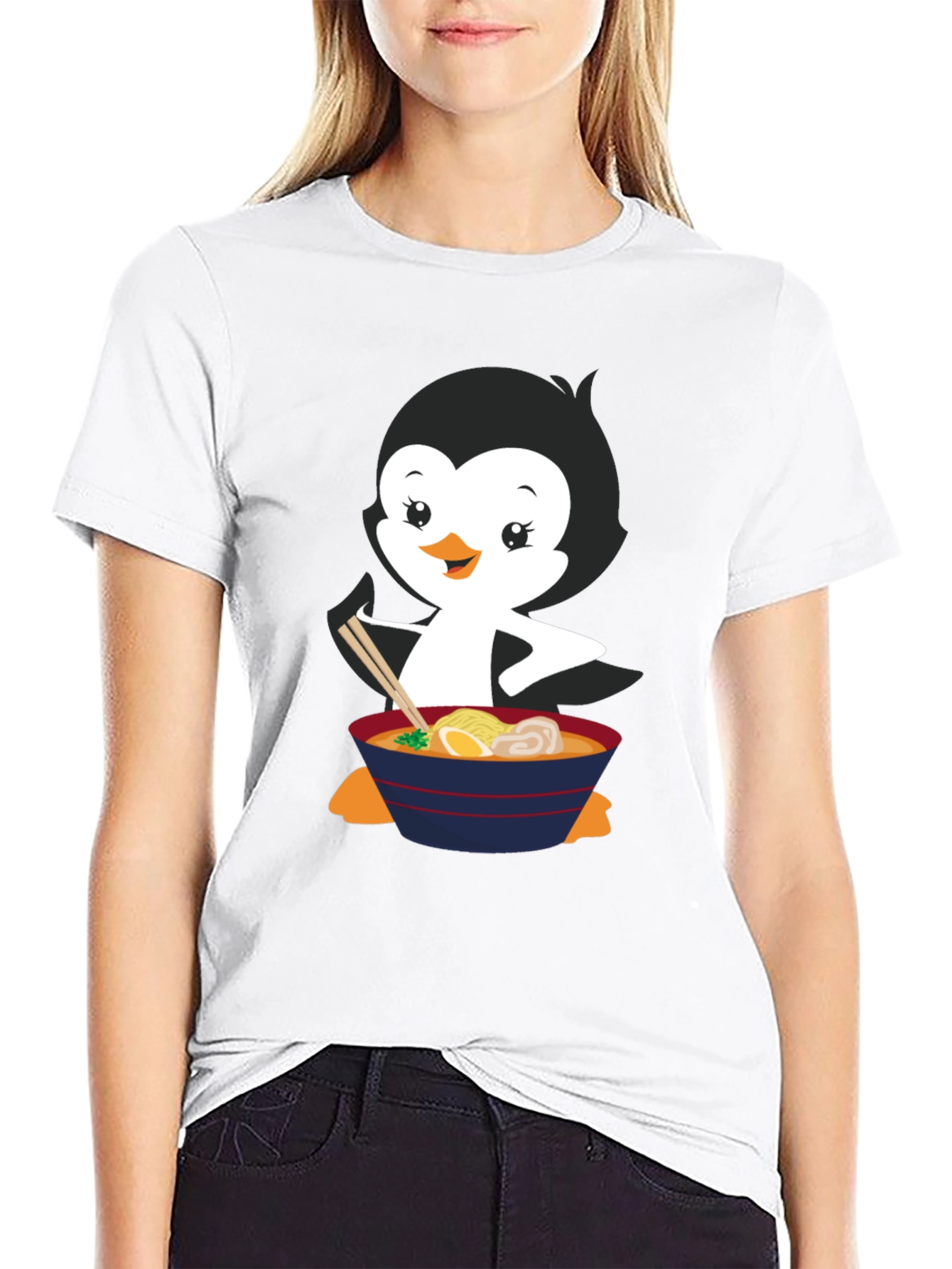 Ramen Penguin Graphic Tee
