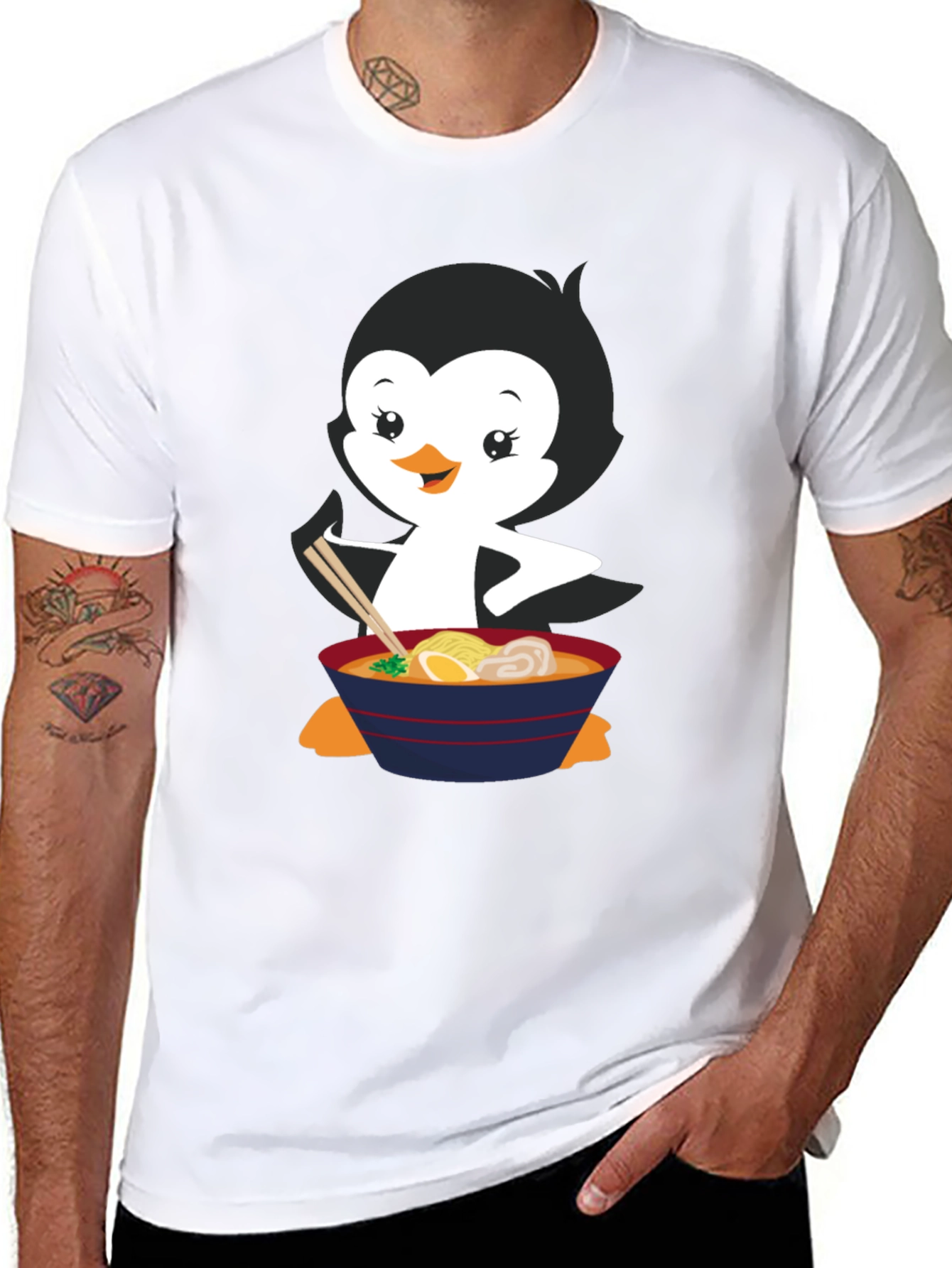 Ramen Penguin Graphic Tee