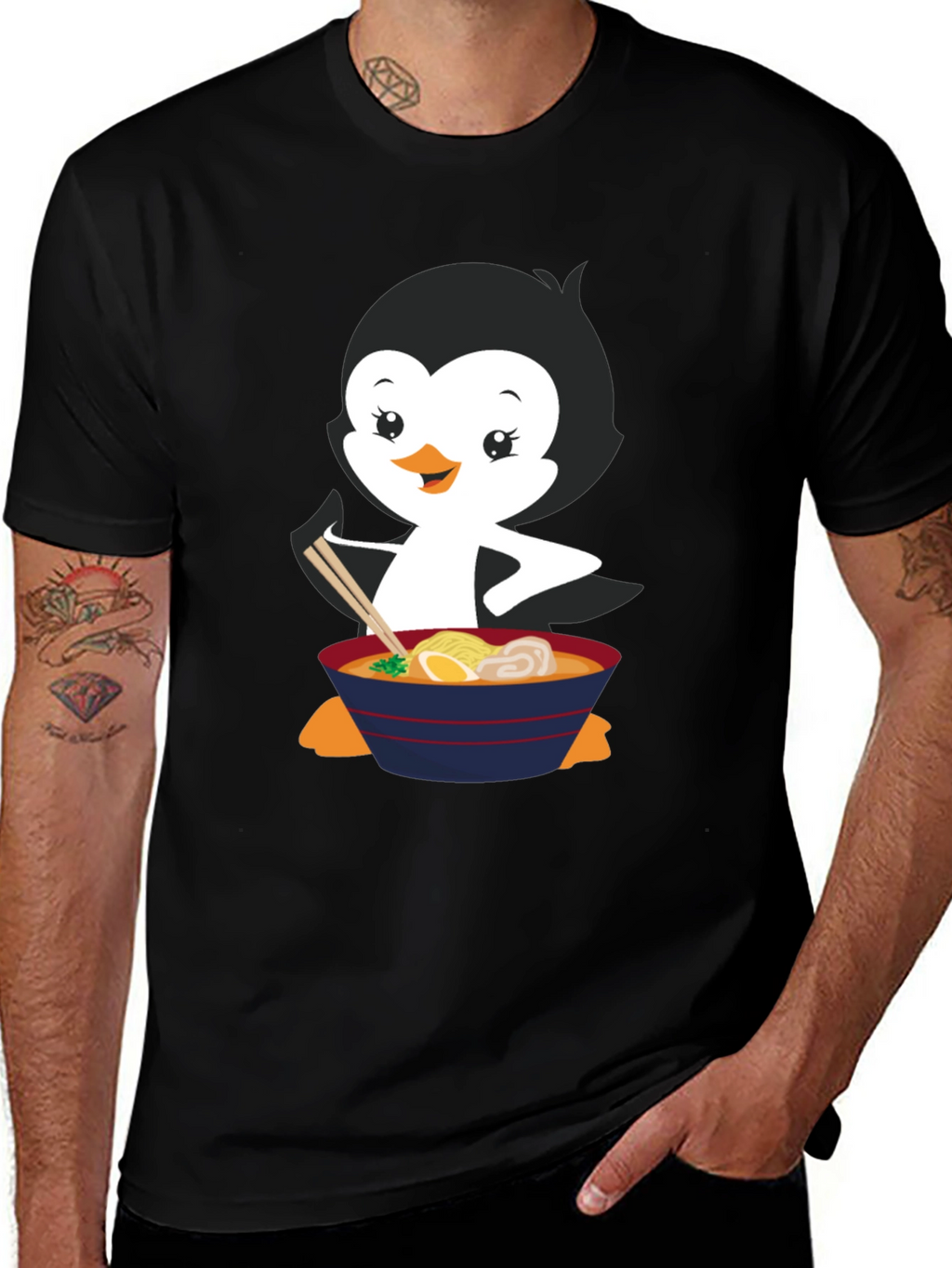 Ramen Penguin Graphic Tee