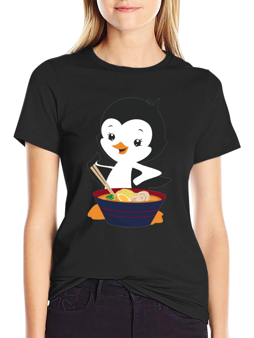 Ramen Penguin Graphic Tee