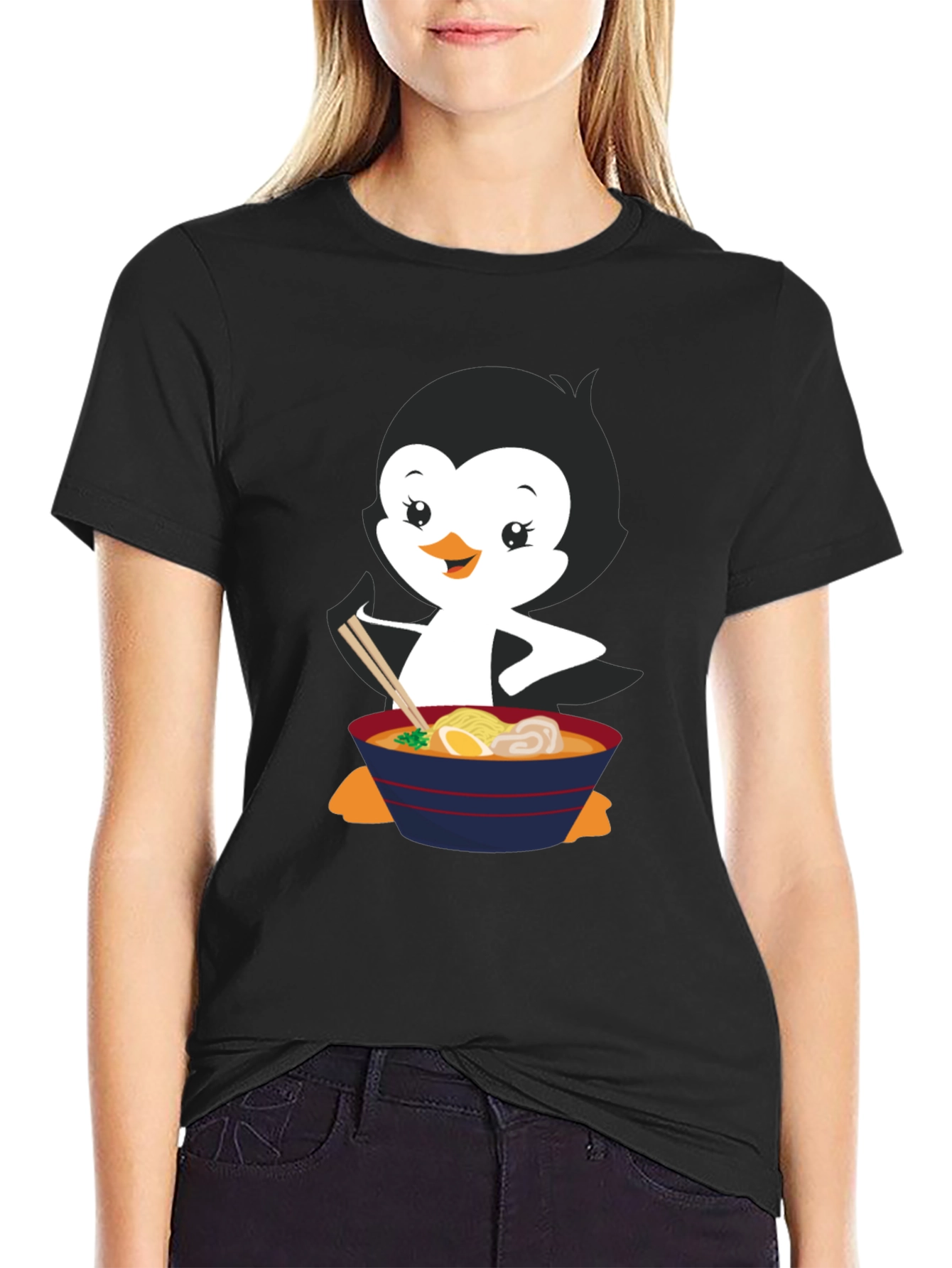 Ramen Penguin Graphic Tee