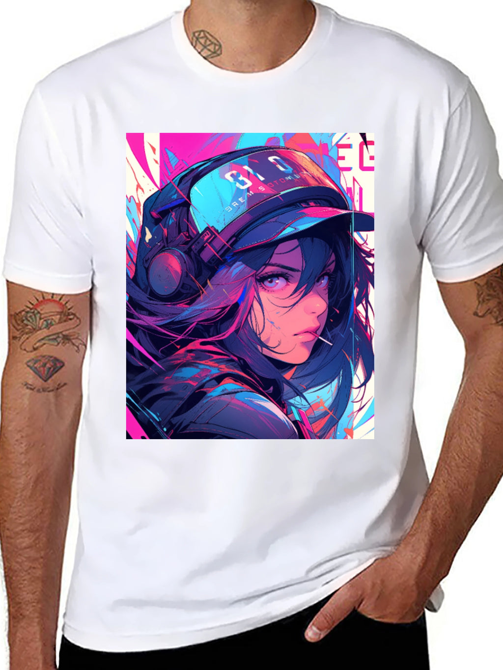 Anime Girl Graphic T-Shirt - Stylish Streetwear