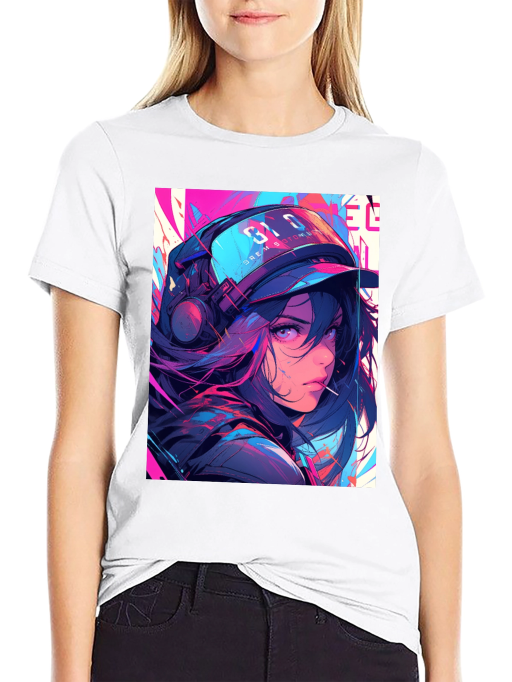 Anime Girl Graphic T-Shirt - Stylish Streetwear