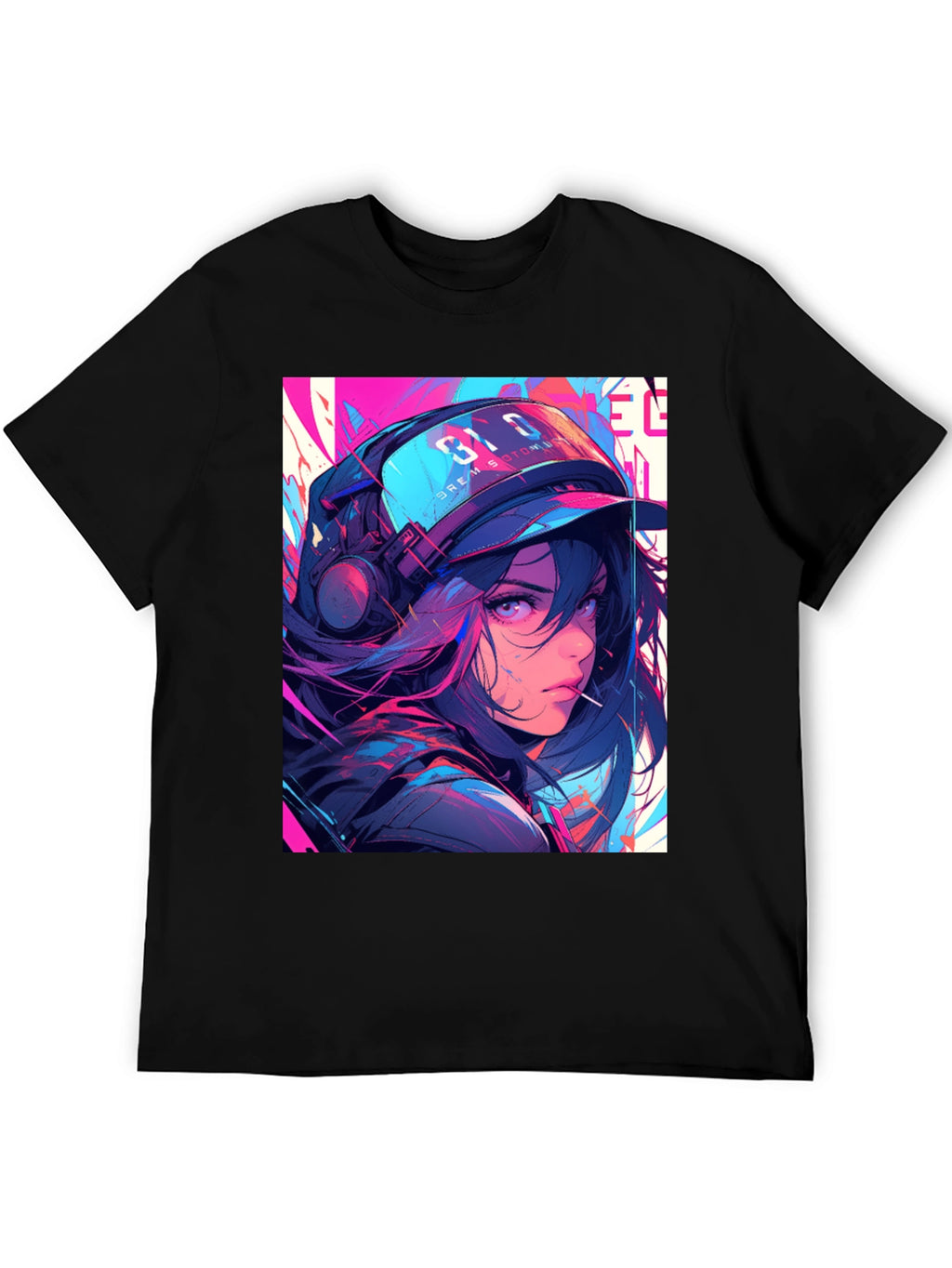 Anime Girl Graphic T-Shirt - Stylish Streetwear
