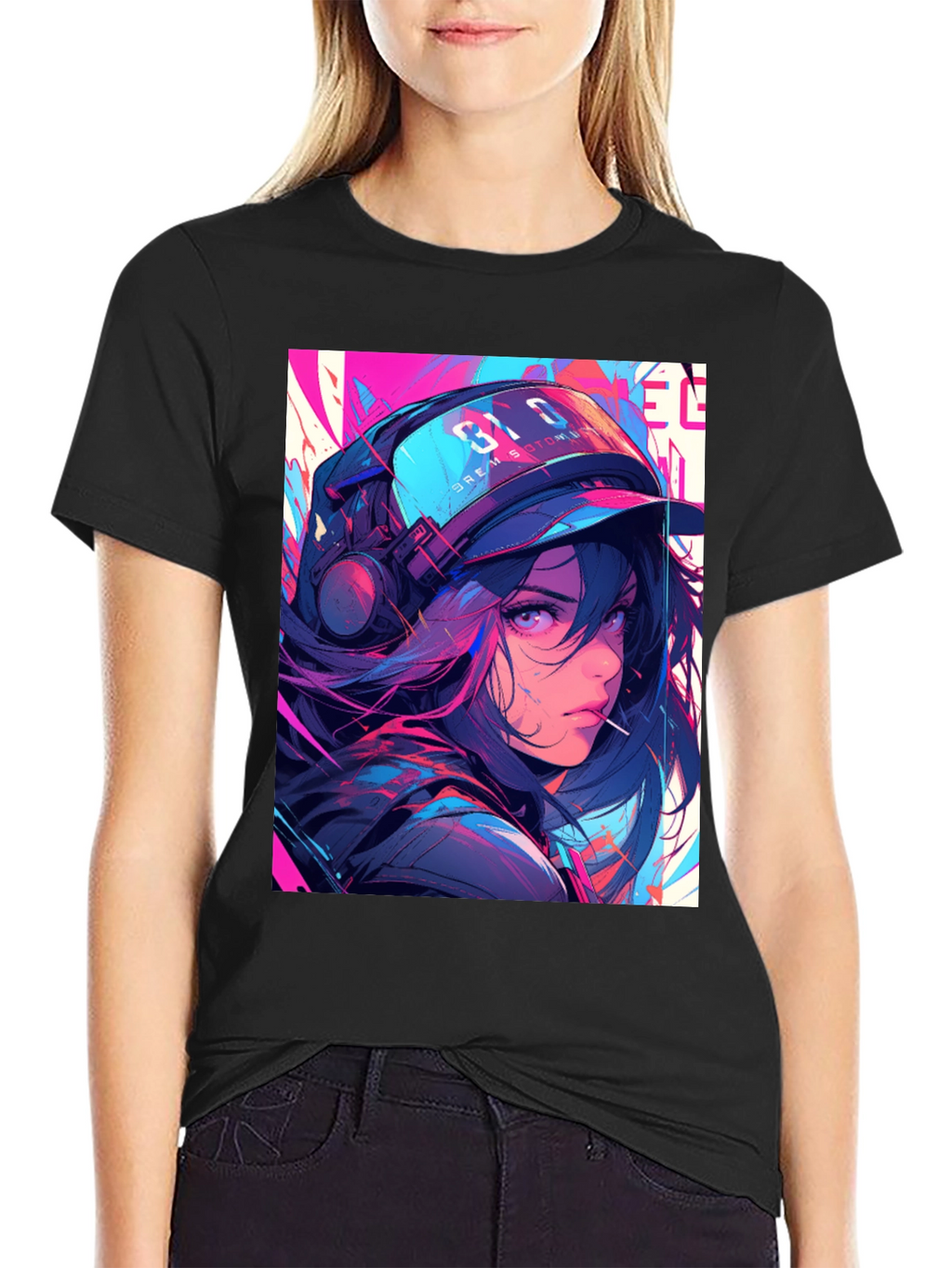 Anime Girl Graphic T-Shirt - Stylish Streetwear