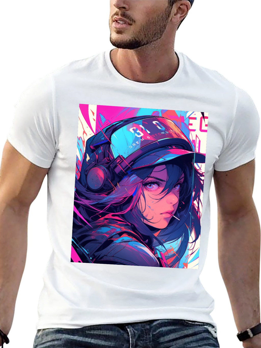 Anime Girl Graphic T-Shirt - Stylish Streetwear