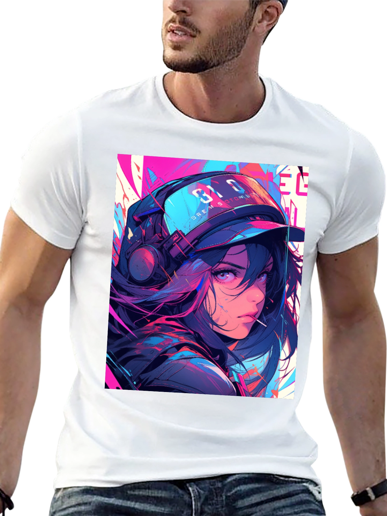 Anime Girl Graphic T-Shirt - Stylish Streetwear
