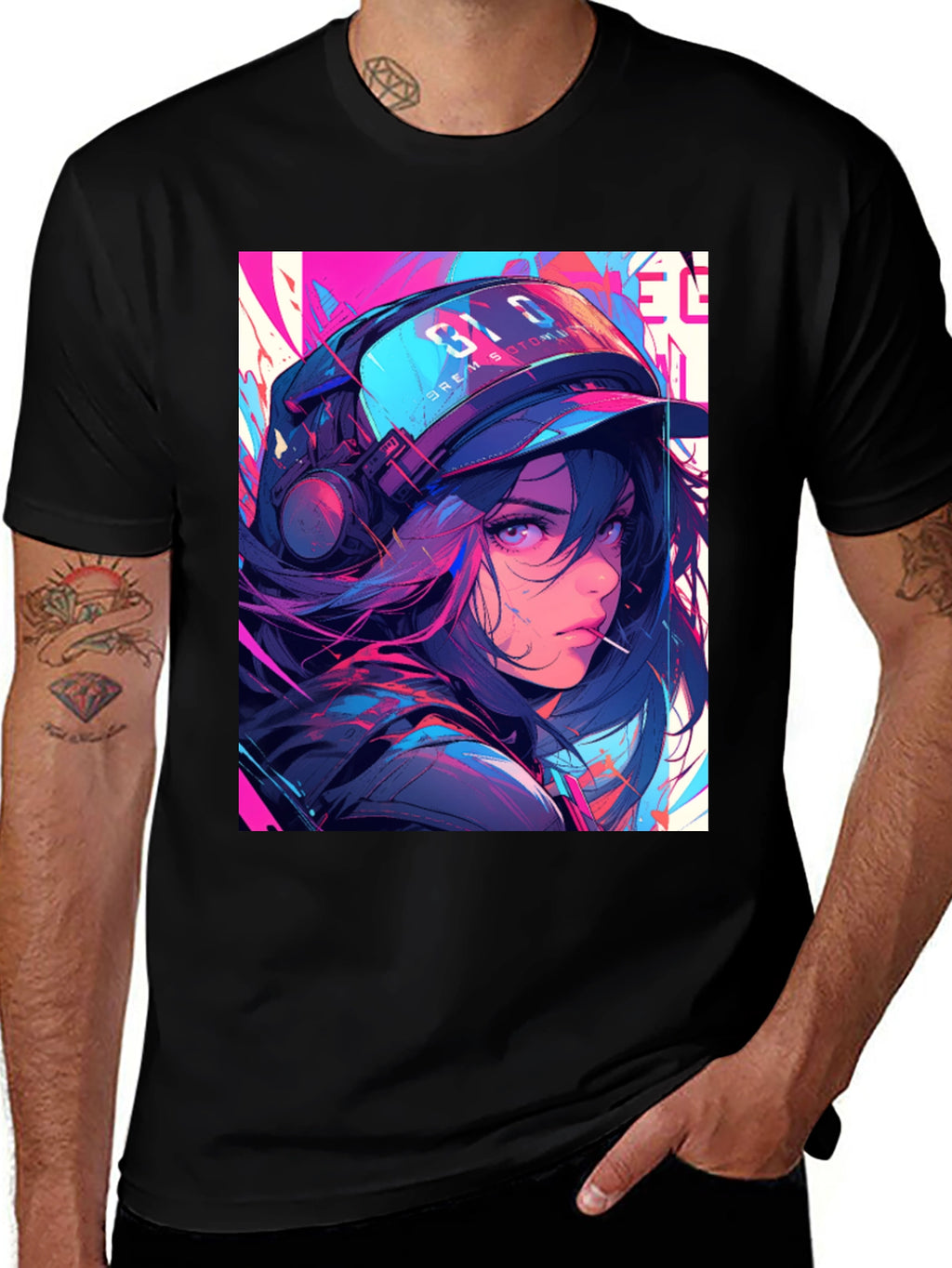 Anime Girl Graphic T-Shirt - Stylish Streetwear